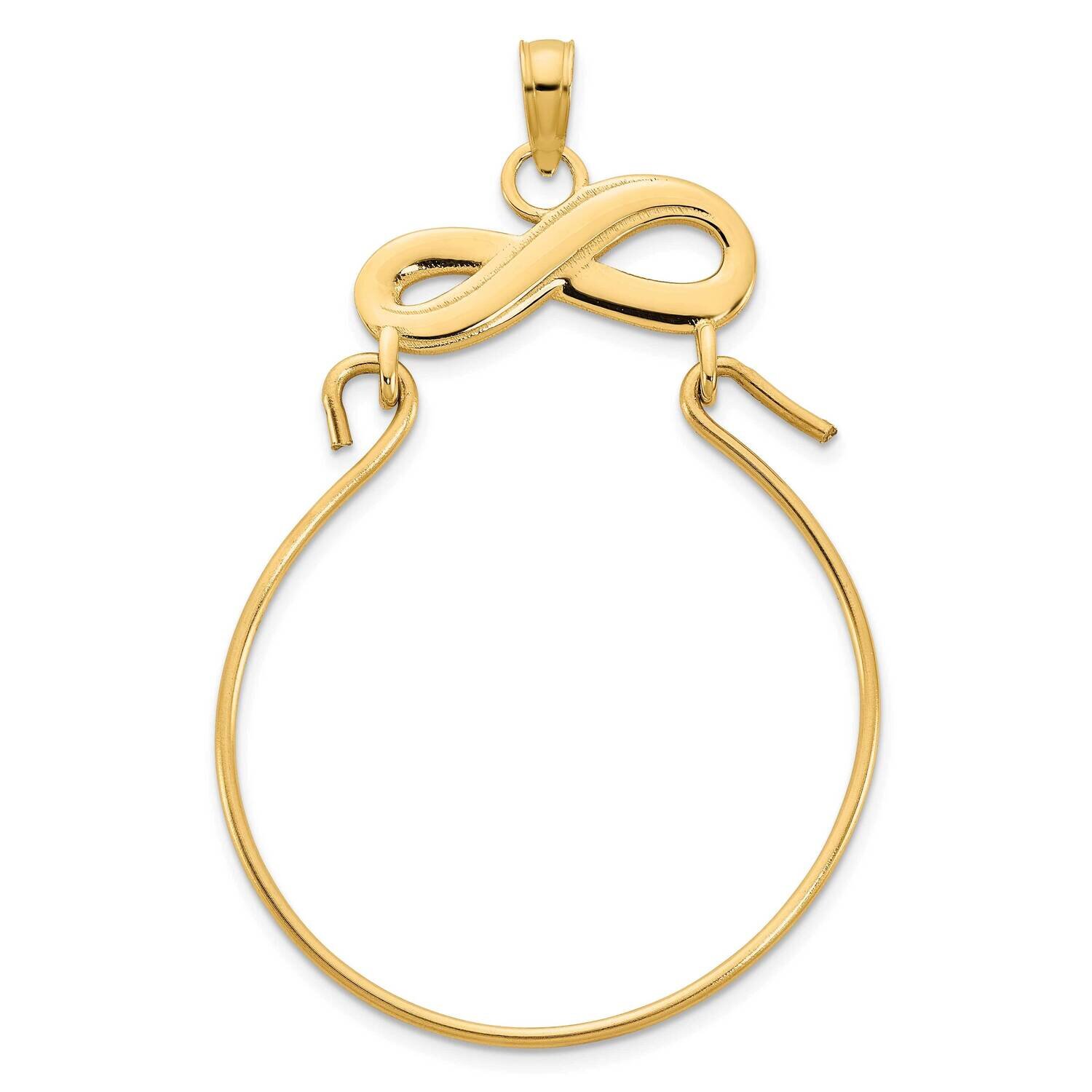 Infinity Charm Holder Pendant 14k Gold D5111, MPN: D5111, 196904074176