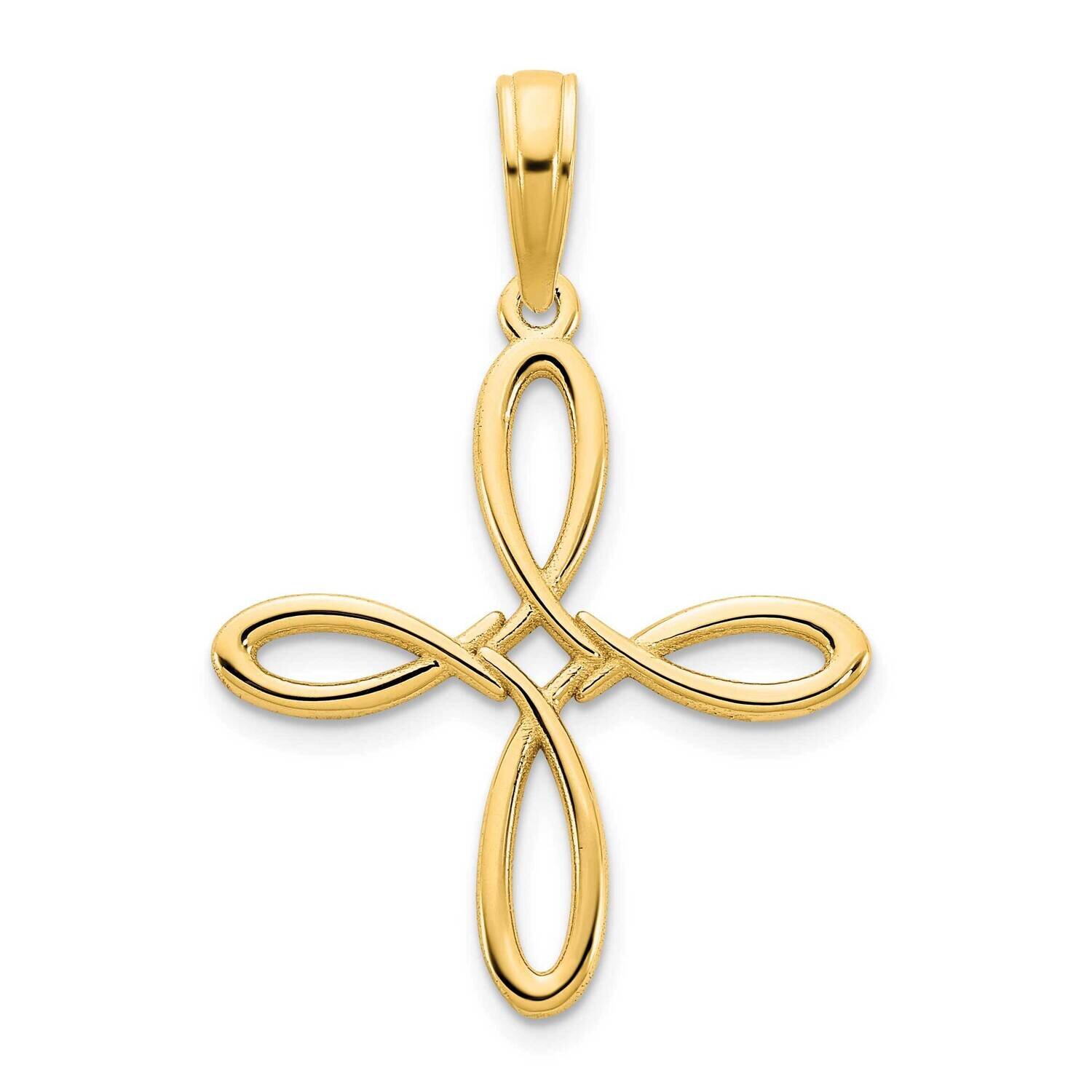 Fancy Cross Pendant 14k Gold D5128, MPN: D5128, 196904087343