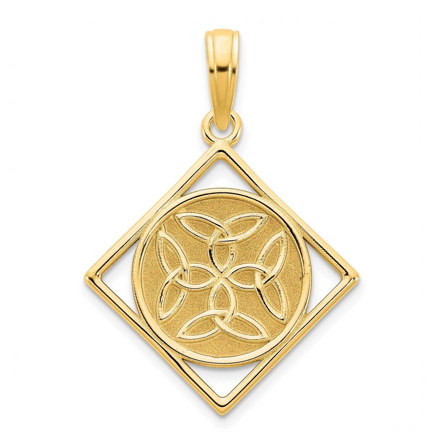 Fancy Celtic Knot Pendant 14k Gold D5155, MPN: D5155, 196904069721