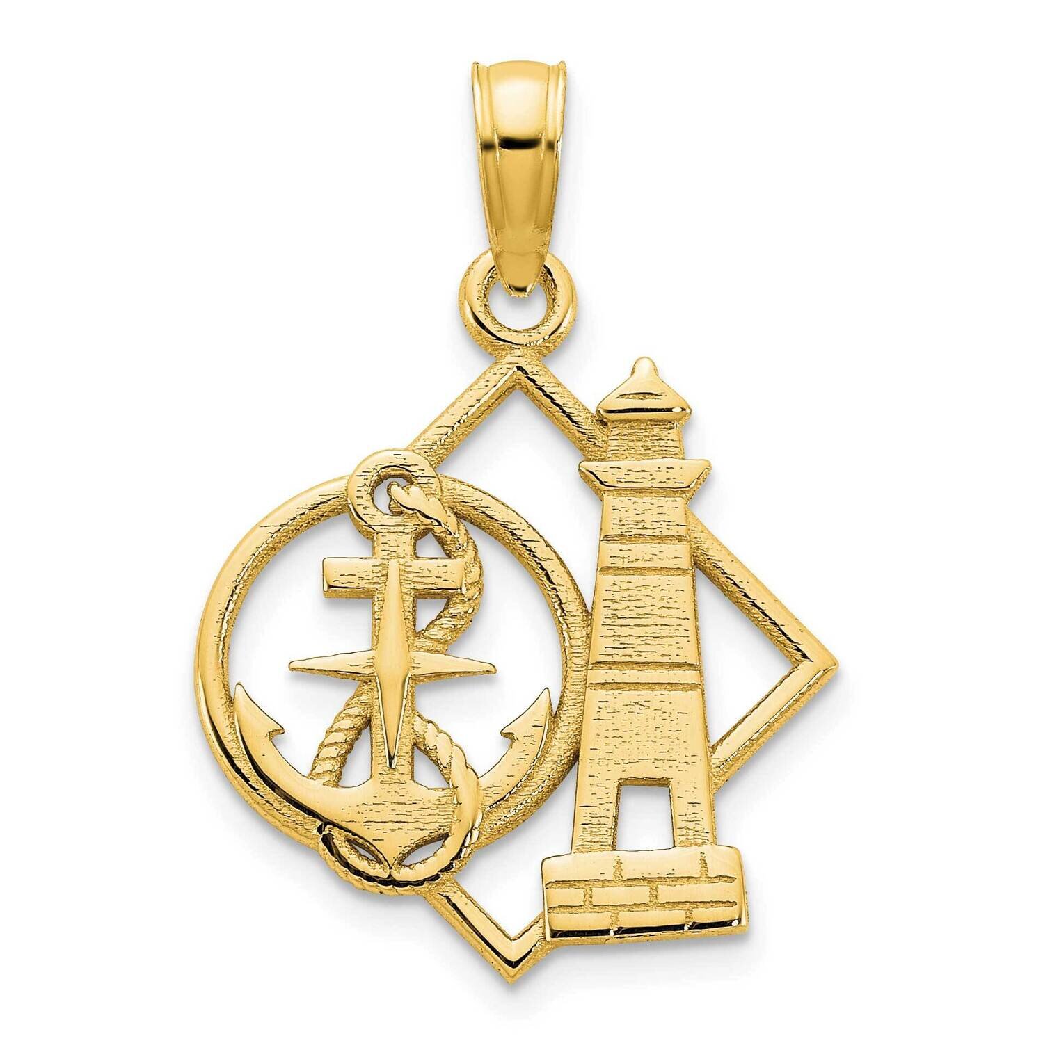 Lighthouse and Anchor Charm 14k Gold D5233, MPN: D5233, 196904072264