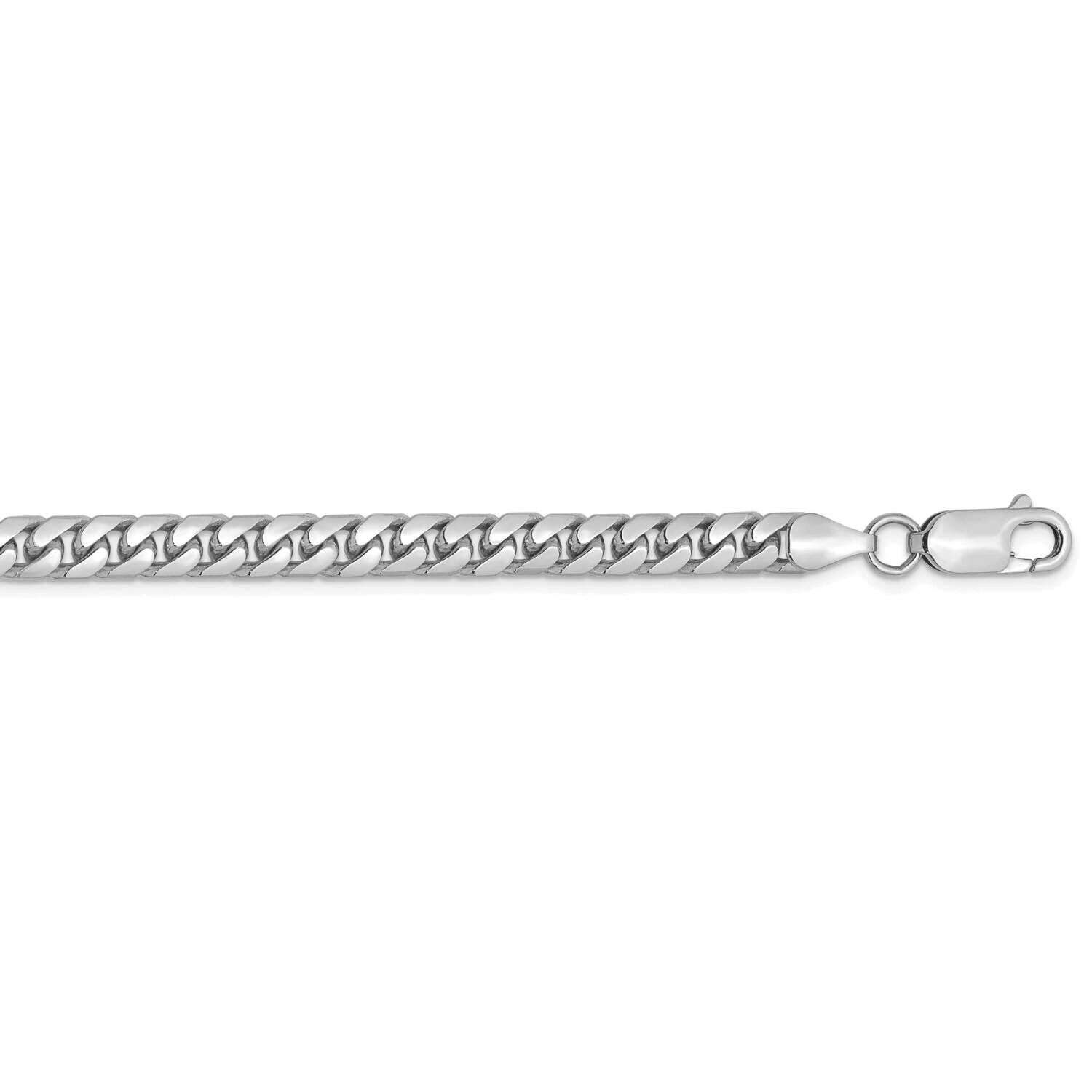 5mm Solid Miami Cuban Chain 24 Inch 14k White Gold DCU160W-24, MPN: DCU160W-24, 883957178905
