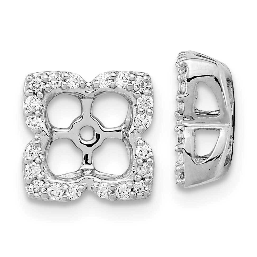 Diamond Earring Jackets 14k White Gold EM8577-020-WA