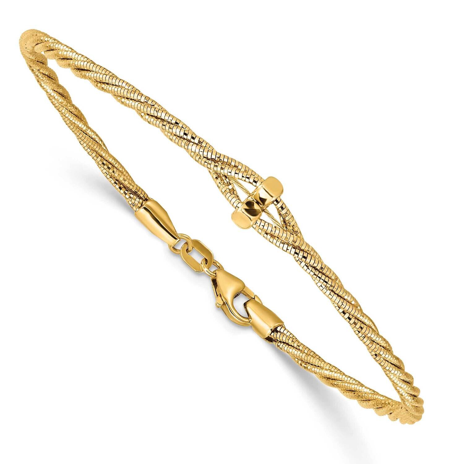 Diamond-Cut Twisted Bracelet 14k Gold Polished FB1883-7.5, MPN: FB1883-7.5, 883957810522