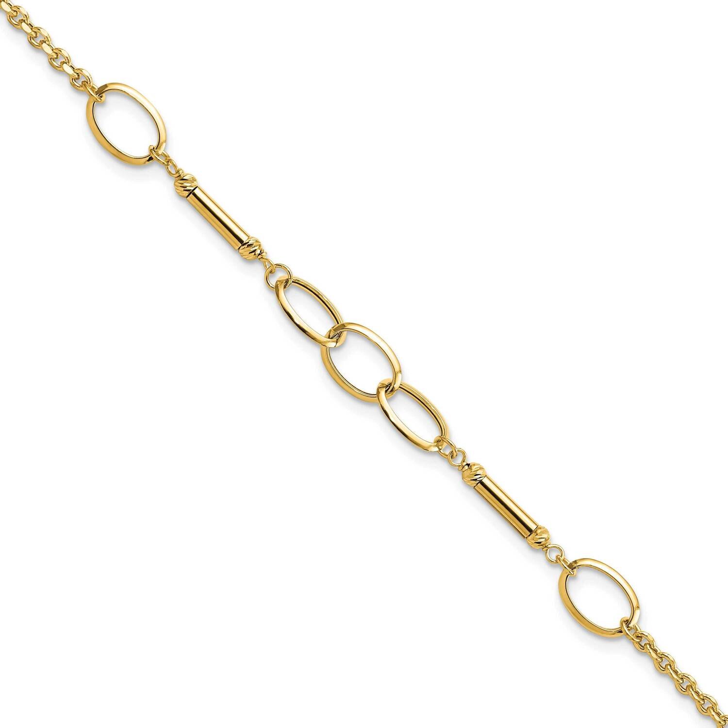 Bars and Links Bracelet 14k Gold Polished FB1887-7.5, MPN: FB1887-7.5, 883957810843
