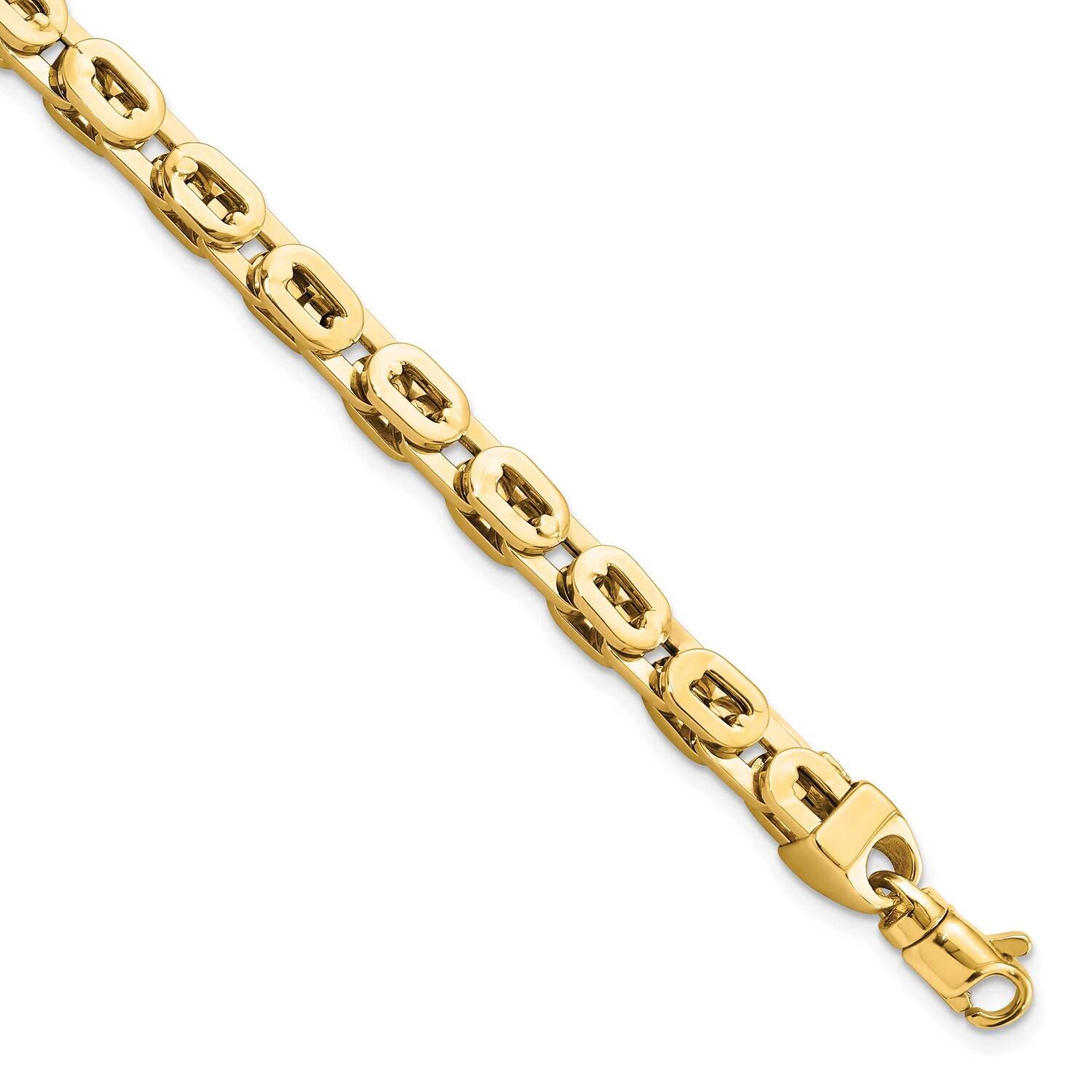 Fancy Link Bracelet 14k Gold Polished FB1922-8