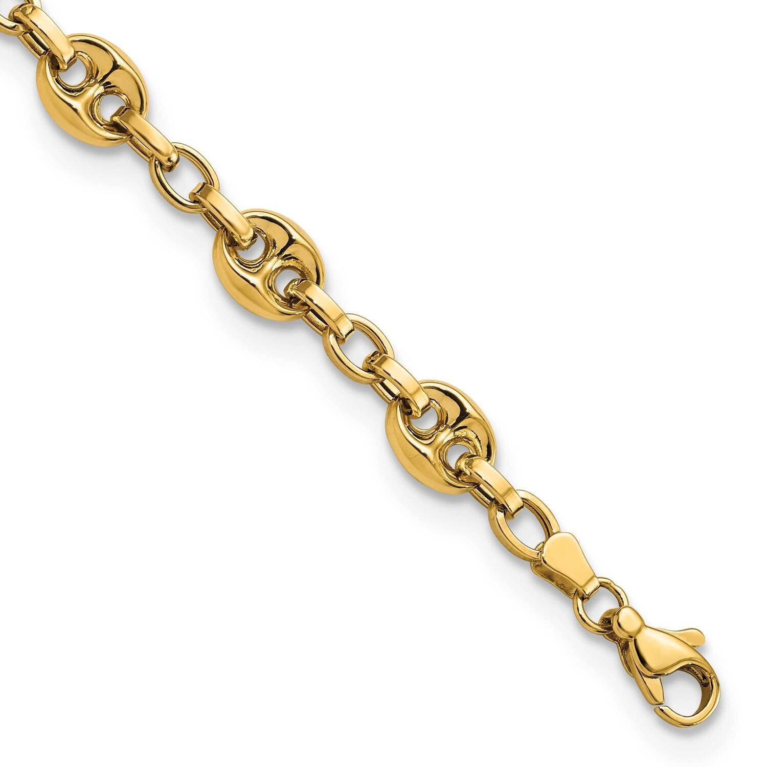 Fancy Link 7.75 Inch Bracelet 14k Gold Polished FB1937-7.75, MPN: FB1937-7.75, 883957957111
