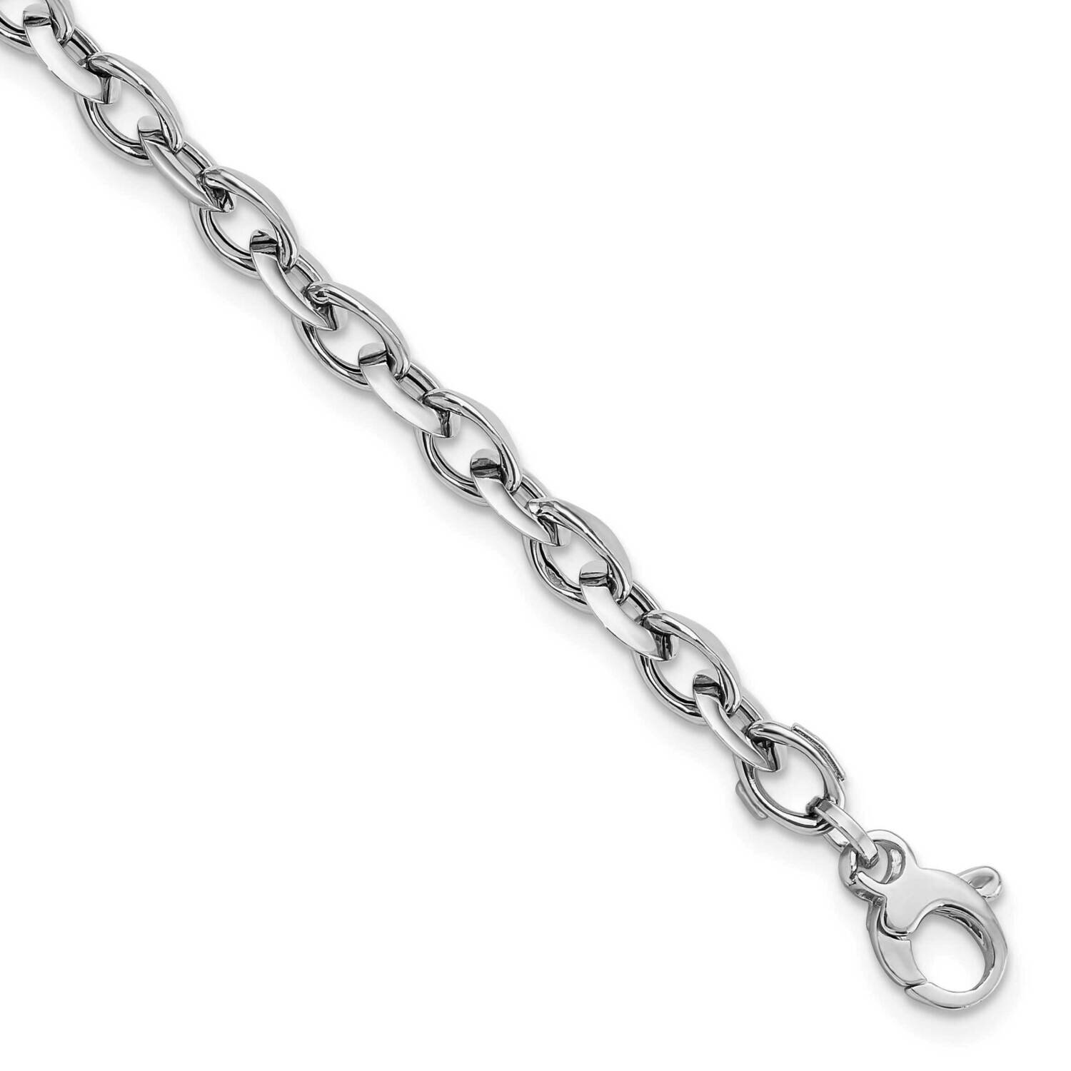 White Polished Fancy Link Bracelet 14k Gold FB1954-7.75, MPN: FB1954-7.75, 883957809892