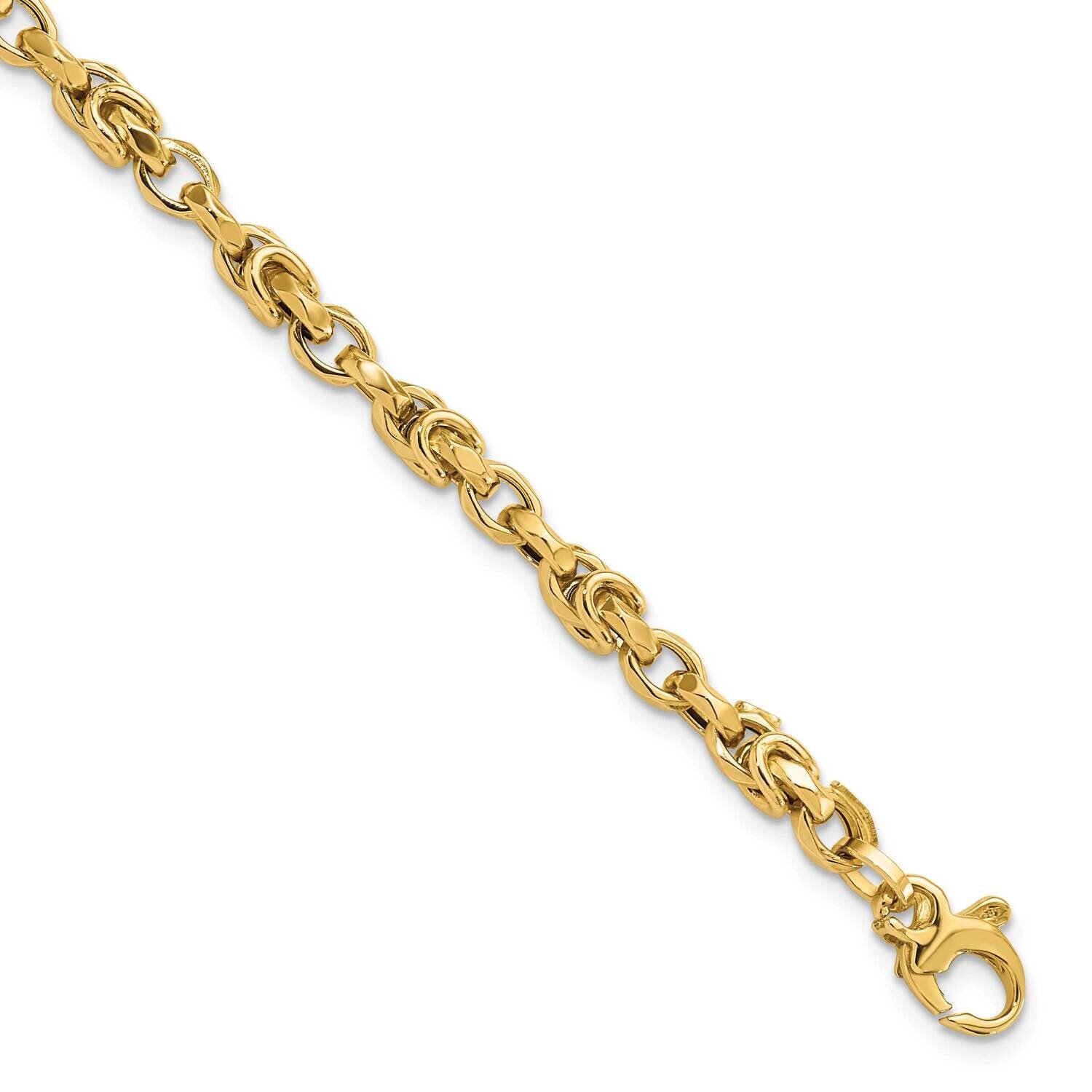 Fancy Byzantine Style Link Bracelet 14k Gold FB1956-7.75, MPN: FB1956-7.75, 883957183619