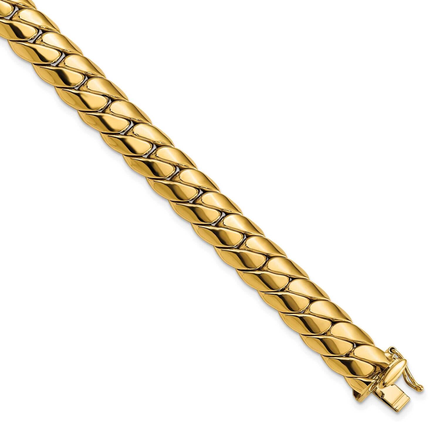 Fancy Link Men's Bracelet 14k Gold Polished GB278-9