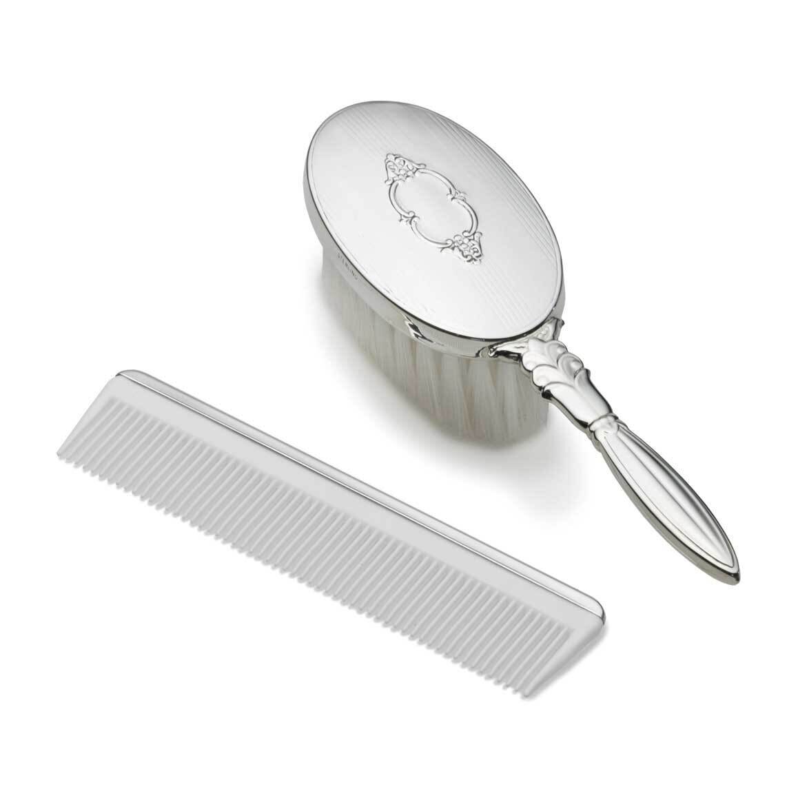 Girls Brush &amp; Comb Set Sterling Silver GP476, MPN: GP476, 781642001517