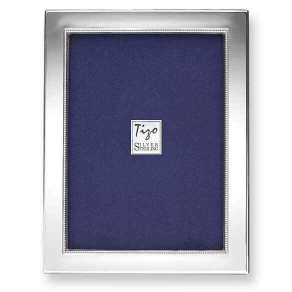 925 Beaded 5x7 Photo Picture Frame Sterling Silver GP8950
