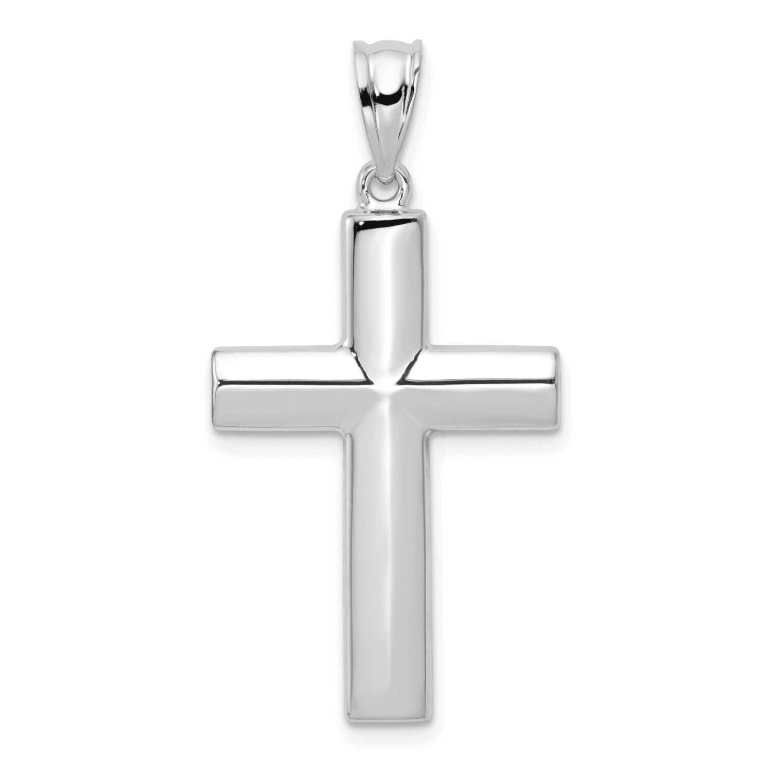 Hollow Cross Pendant 14k White Gold K1207W, MPN: K1207W, 191101085703