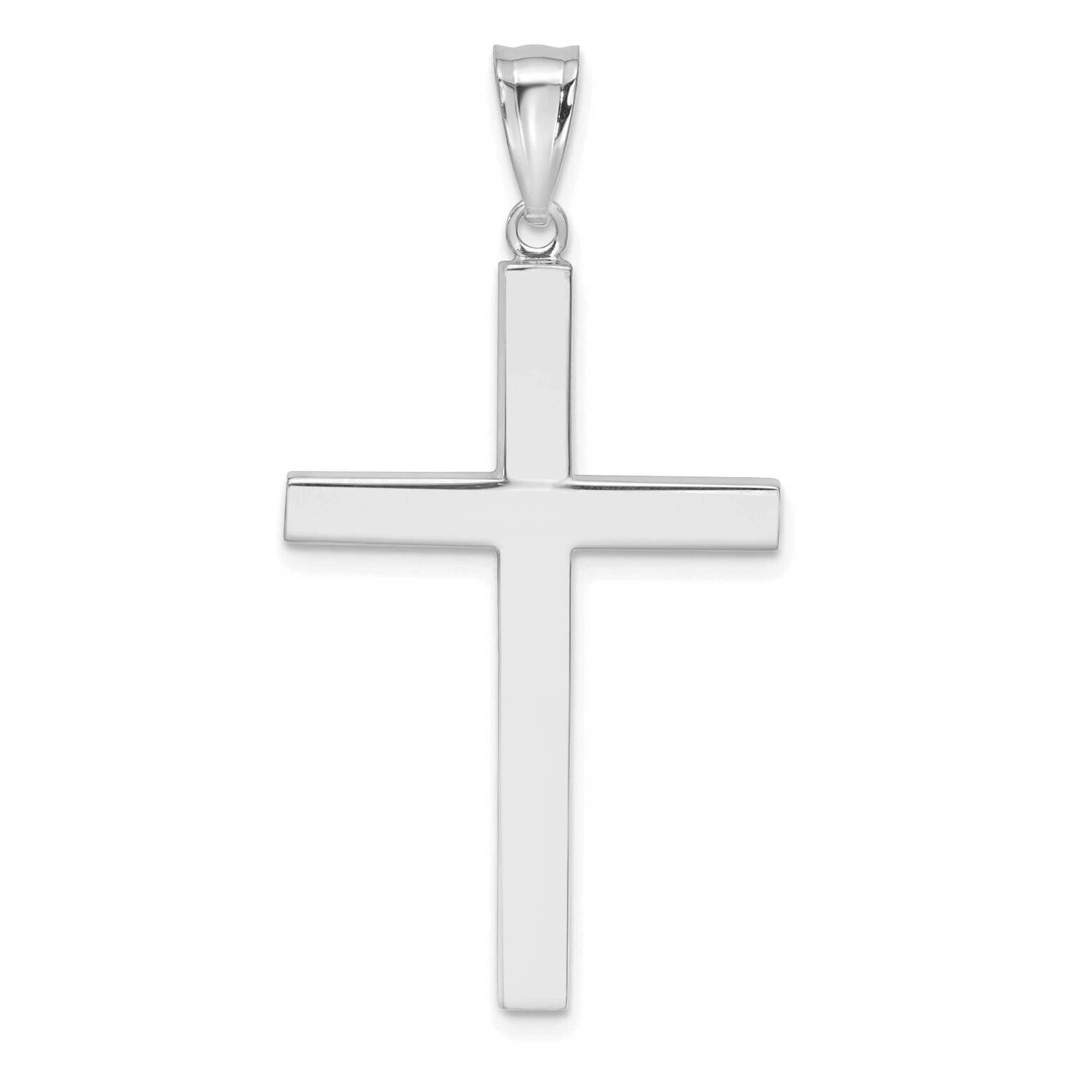 Latin Cross Pendant 14k White Gold K4317W, MPN: K4317W, 191101085710