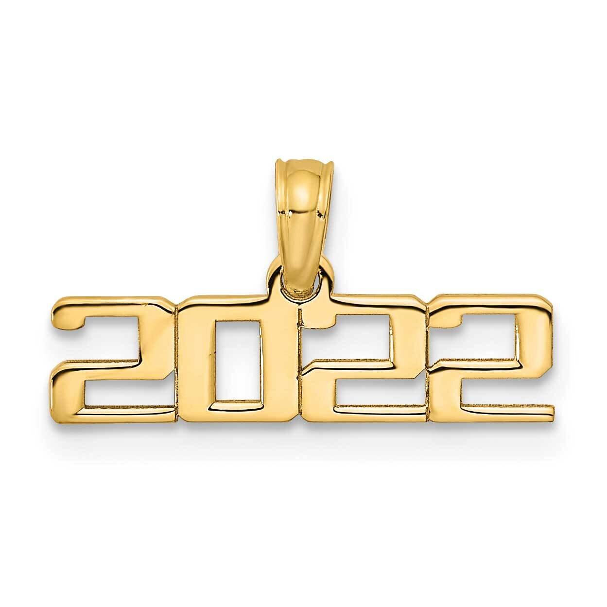 Block 2022 Graduation Charm 14k Gold Polished K9933, MPN: K9933, 196904076330