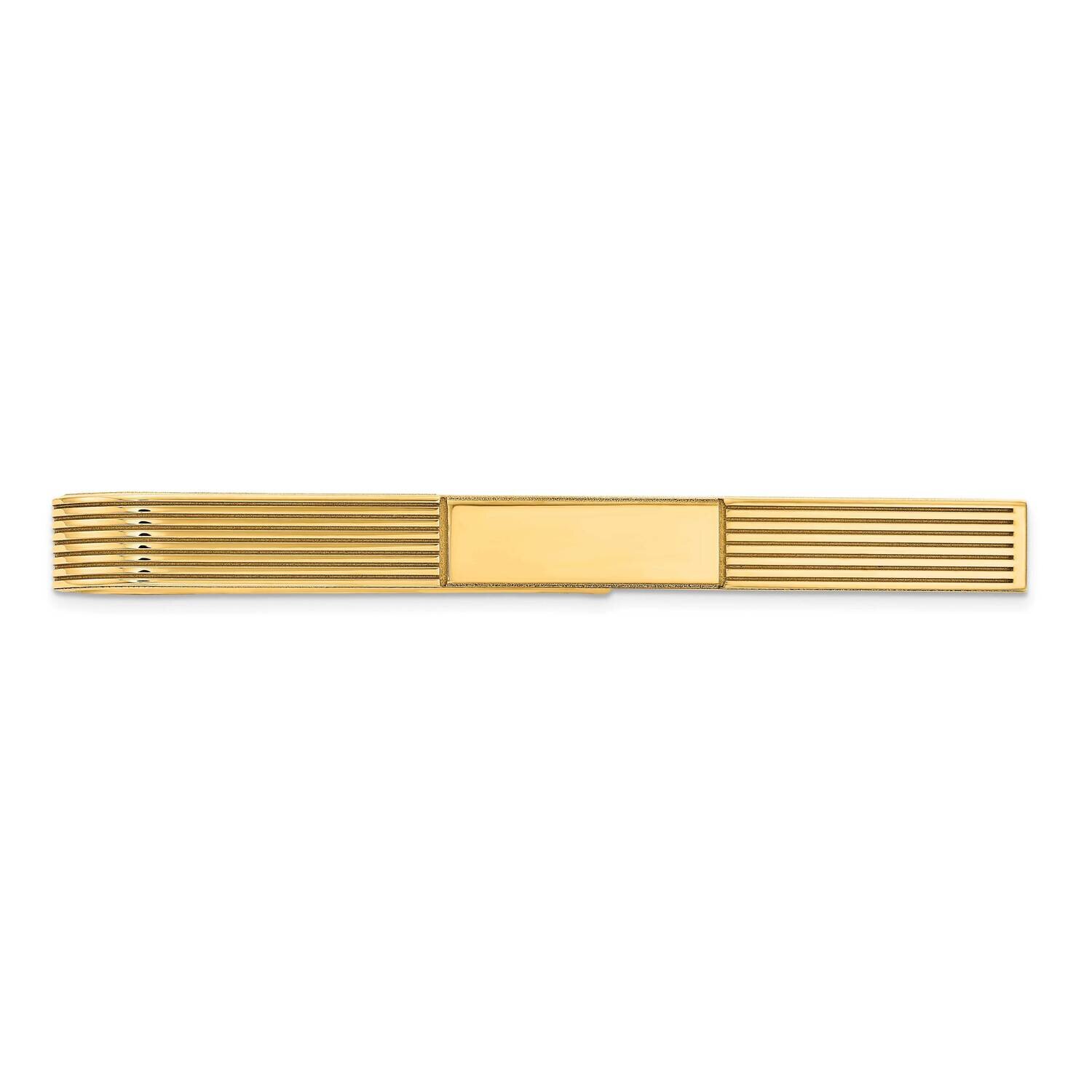 Men&#39;s Grooved Engravable Tie Bar 14k Gold MC256, MPN: MC256, 883957762296