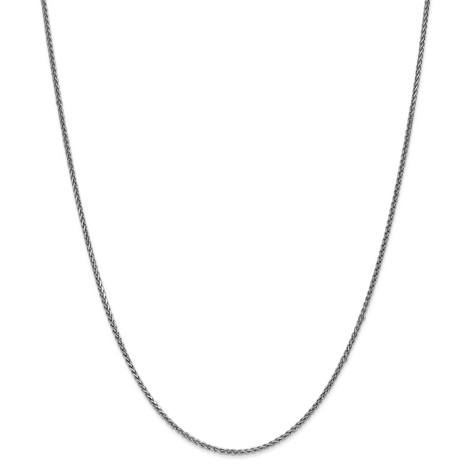 1.4mm Diamond-Cut Spiga Chain 22 Inch 14k White Gold PEN128-22, MPN: PEN128-22, 883957170299