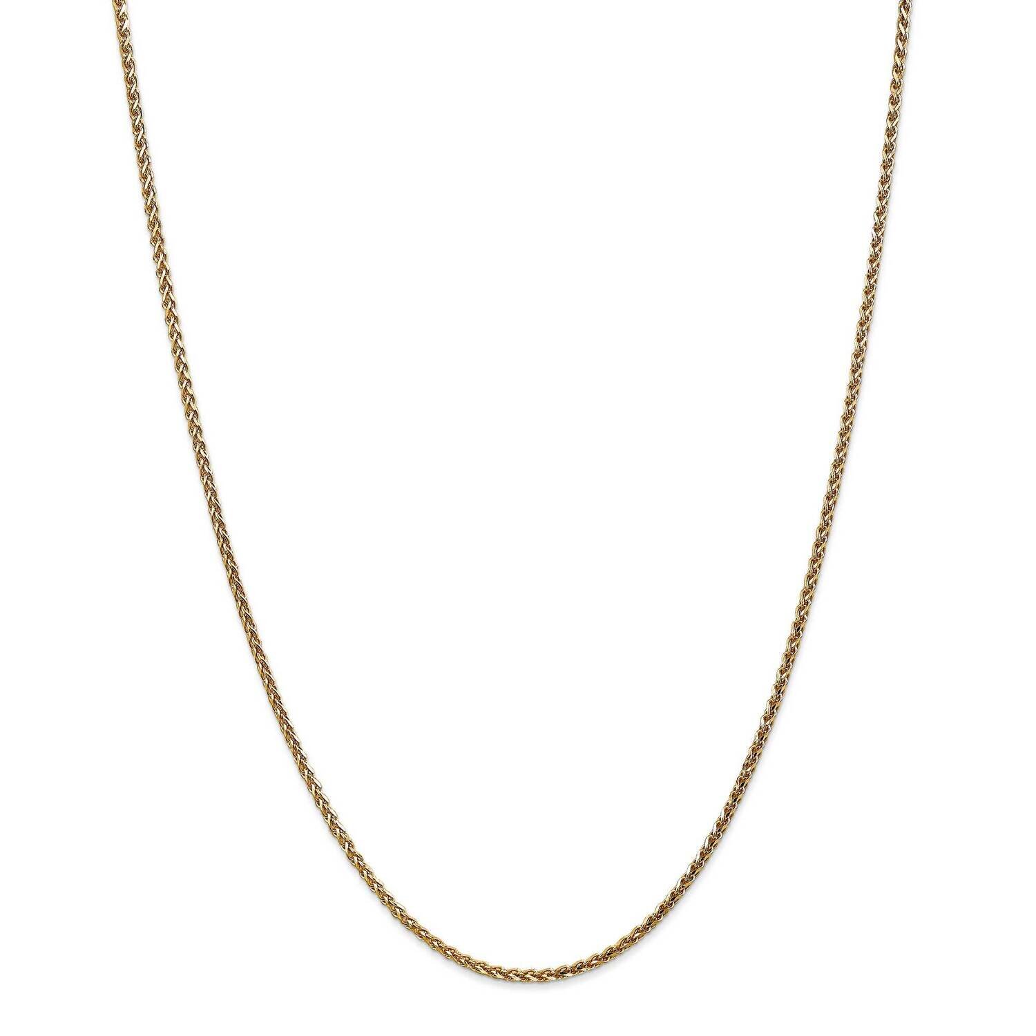 1.8mm Diamond-Cut Spiga Chain 26 Inch 14k Gold PEN131-26, MPN: PEN131-26, 883957170596