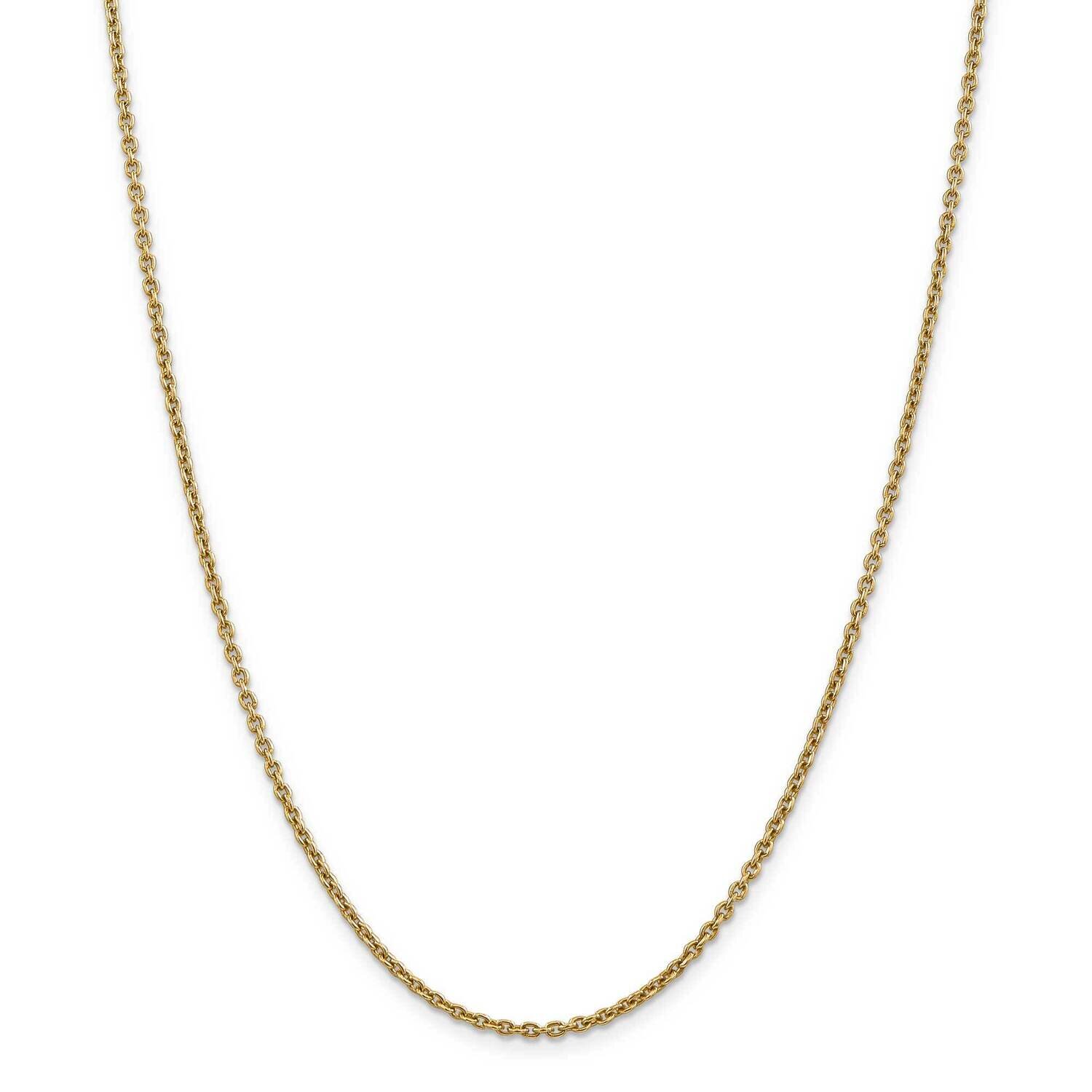 2.2mm Forzantine Cable Chain 30 Inch 14k Gold PEN139-30, MPN: PEN139-30, 883957171098