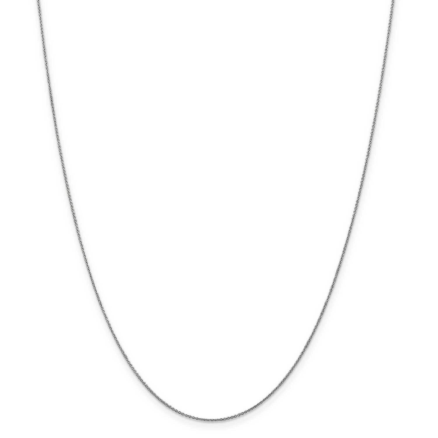.75mm Cable Pendant Chain 13 Inch 14k White Gold PEN143-13, MPN: PEN143-13, 883957167961