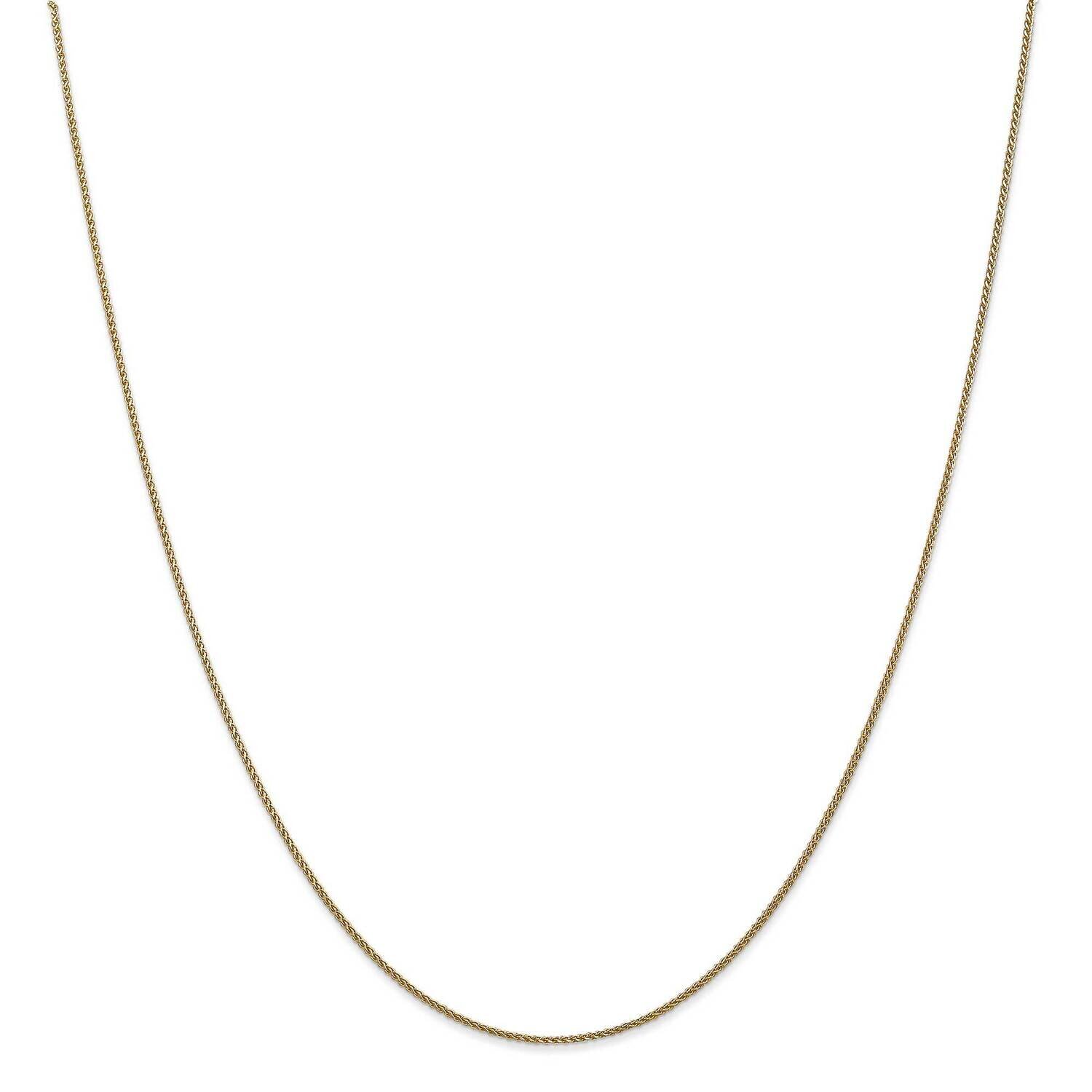1mm Diamond-Cut Spiga with Lobster Clasp Chain 26 Inch 14k Gold PEN157-26, MPN: PEN157-26, 88395716…