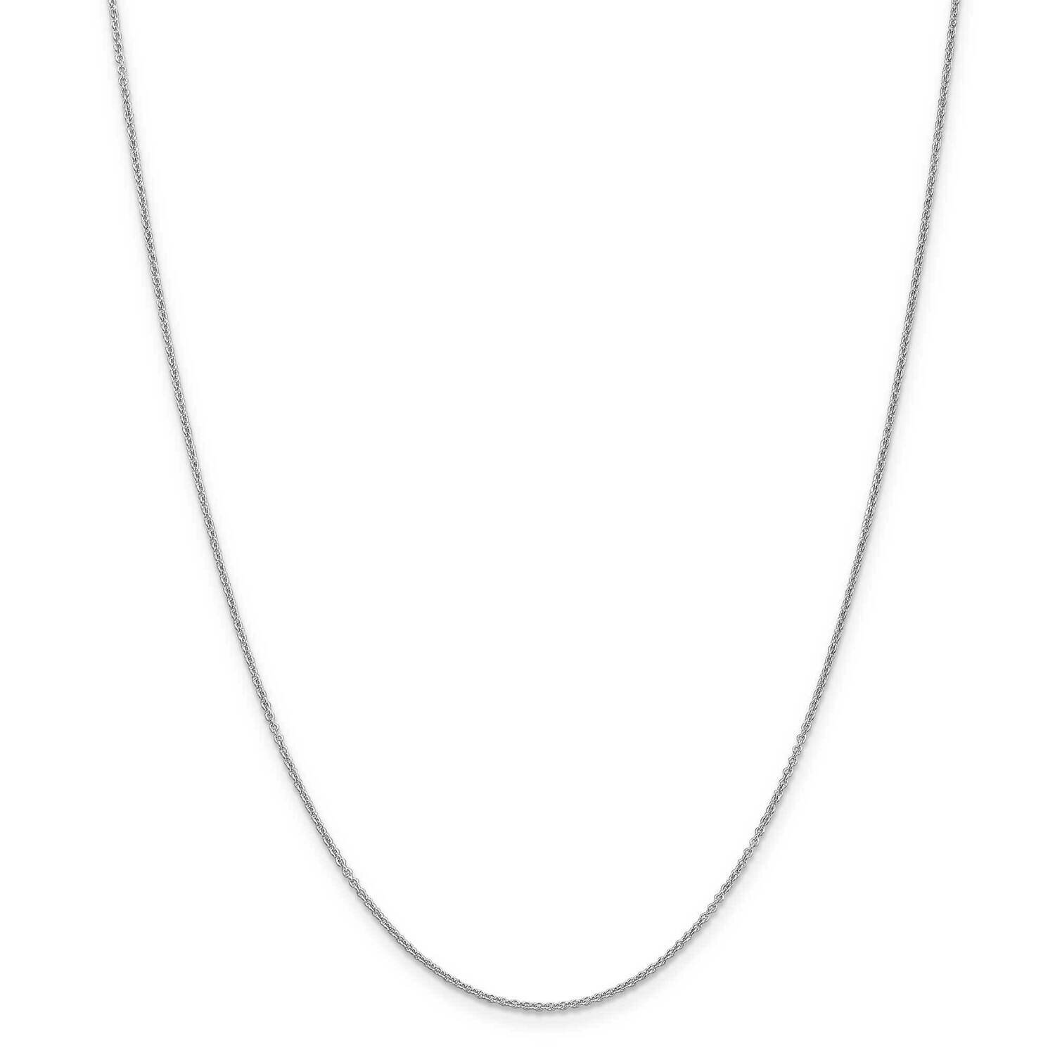 1.2mm Cable Chain 14 Inch 14k White Gold PEN207-14, MPN: PEN207-14, 883957168029