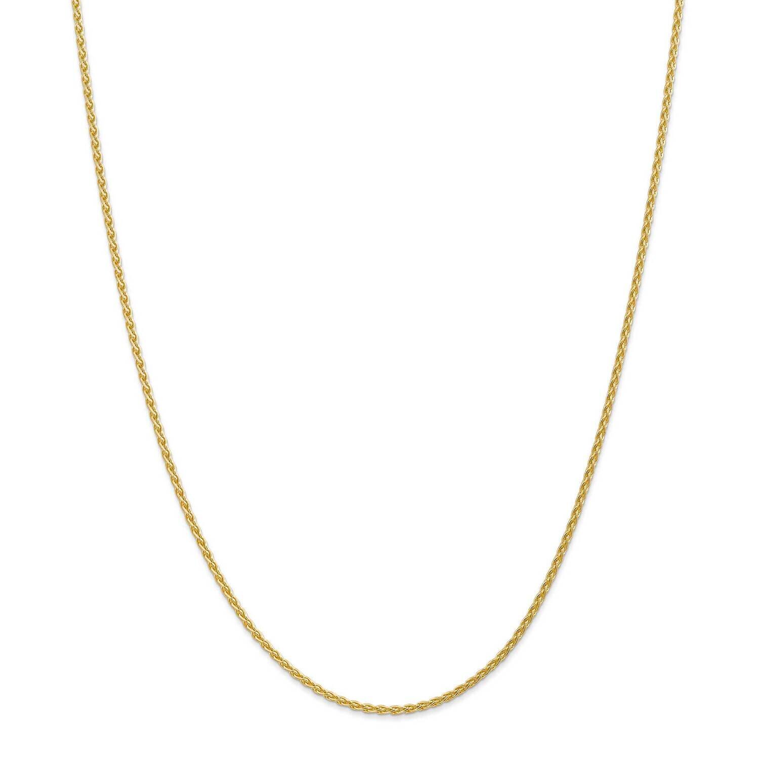 1.75mm Parisian Wheat Chain 26 Inch 14k Gold PEN267-26, MPN: PEN267-26, 883957171029