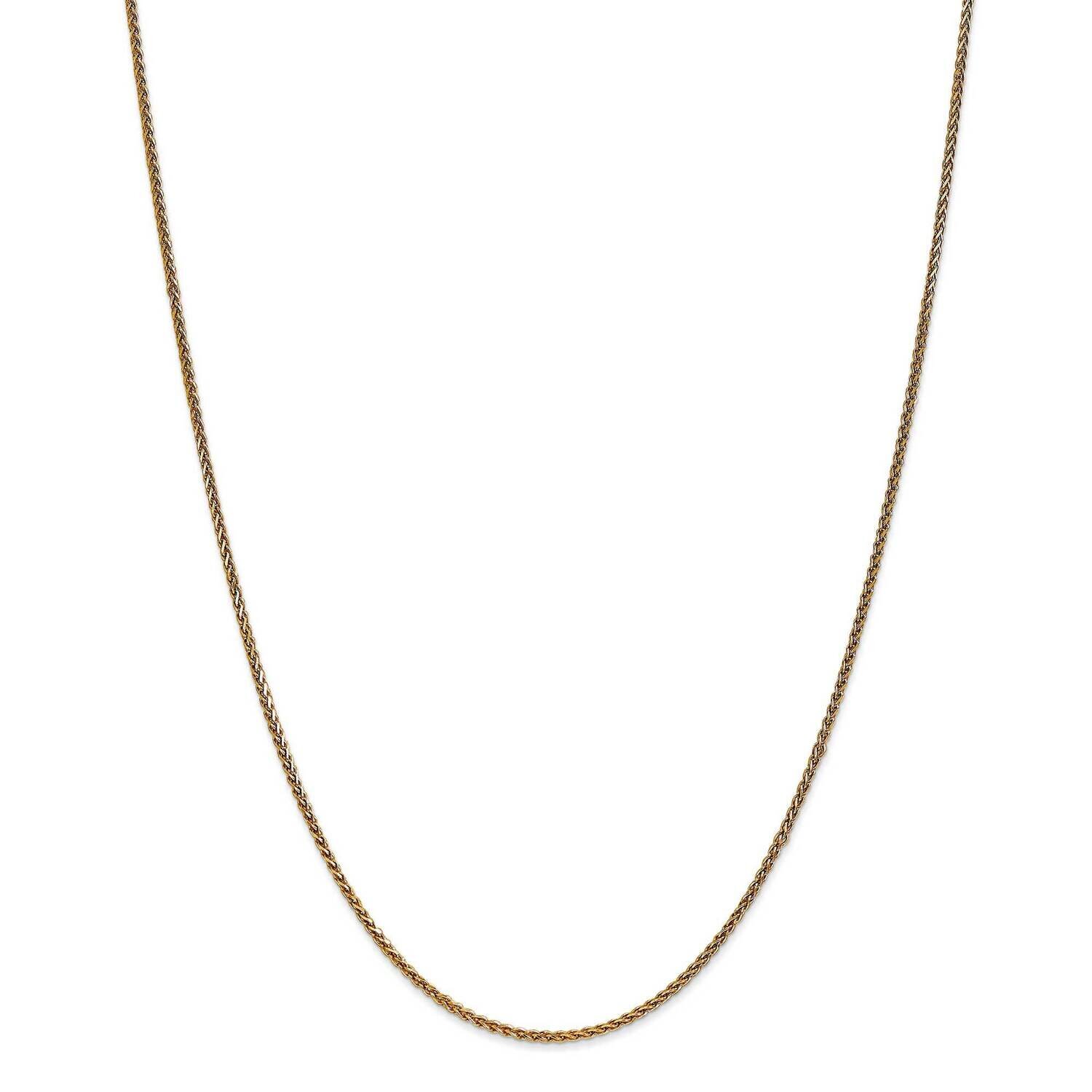 1.4mm Diamond-Cut Spiga Chain 22 Inch 14k Gold PEN64-22, MPN: PEN64-22, 883957169934