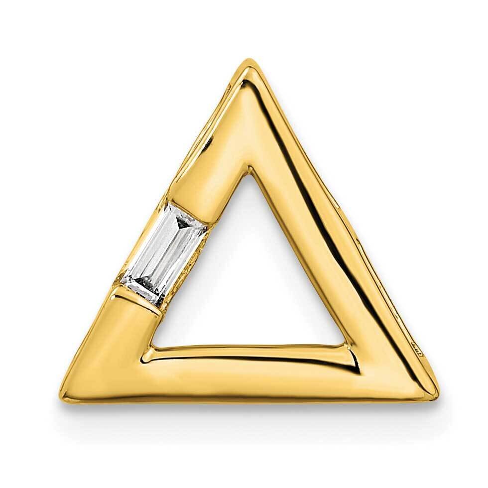 Triangle Diamond Chain Slide 14k Gold Polished PM8471-012-YA, MPN: PM8471-012-YA,