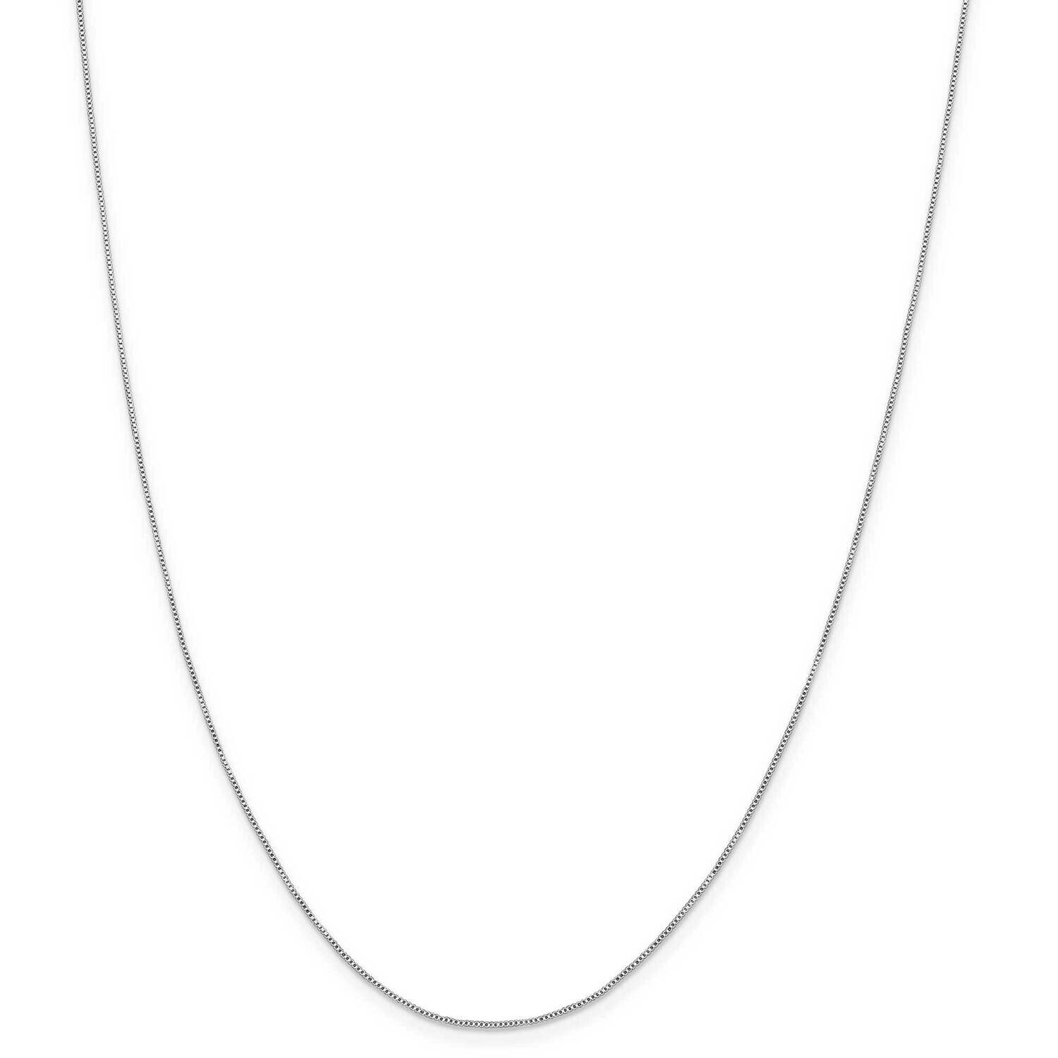 .6mm Box Chain with 4 Inch Extender 22 Inch Sterling Silver QBX012E-22