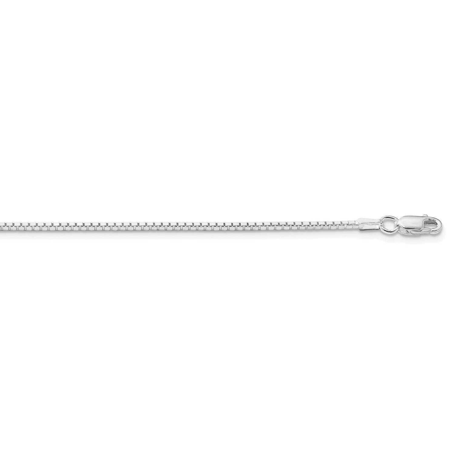 1.5mm Box Chain 28 Inch Sterling Silver Rhodium-Plated QBX028R-28, MPN: QBX028R-28,