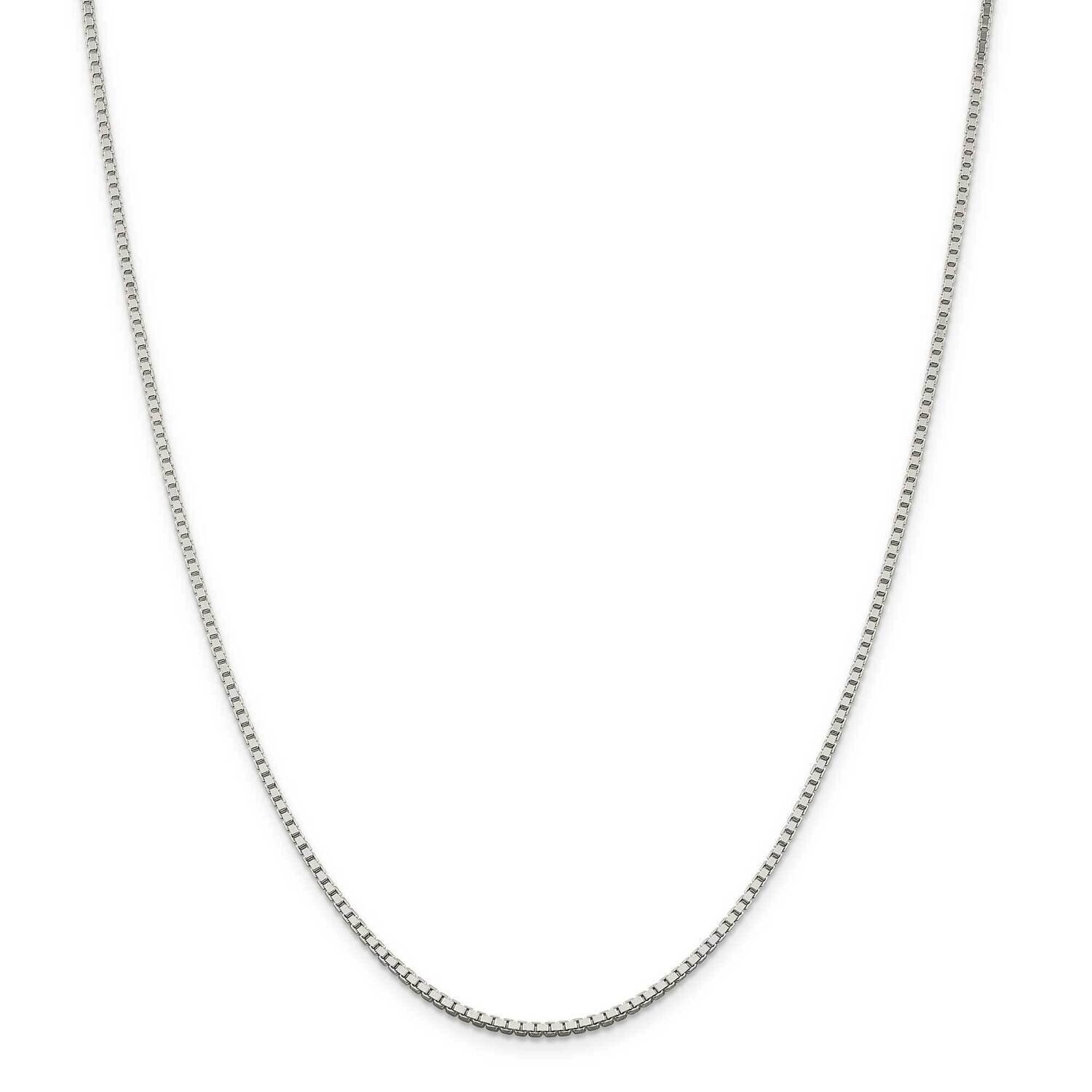1.75mm Box Chain 42 Inch Sterling Silver QBX035-42, MPN: QBX035-42,