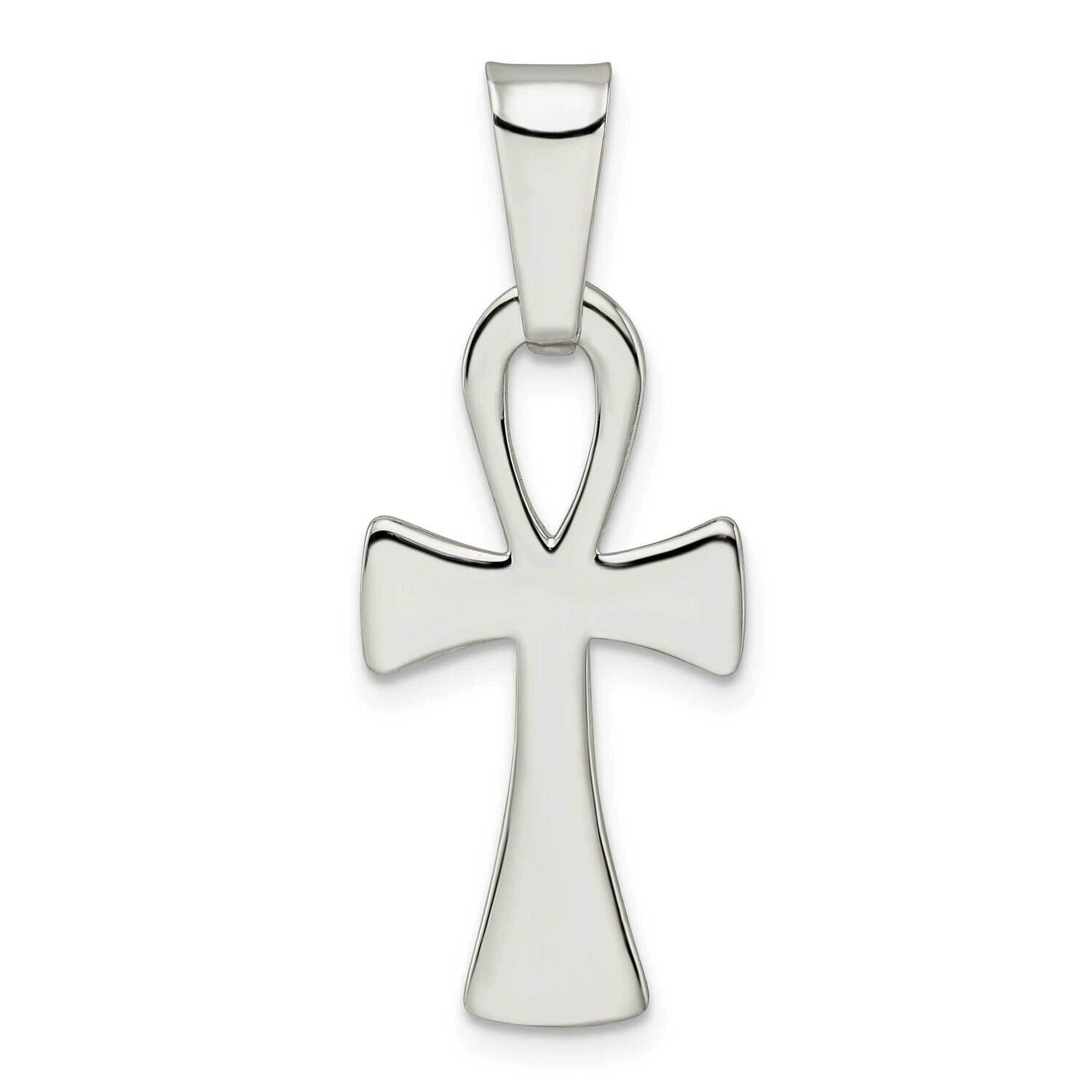 Ankh Cross Pendant Sterling Silver Polished QC11132, MPN: QC11132,