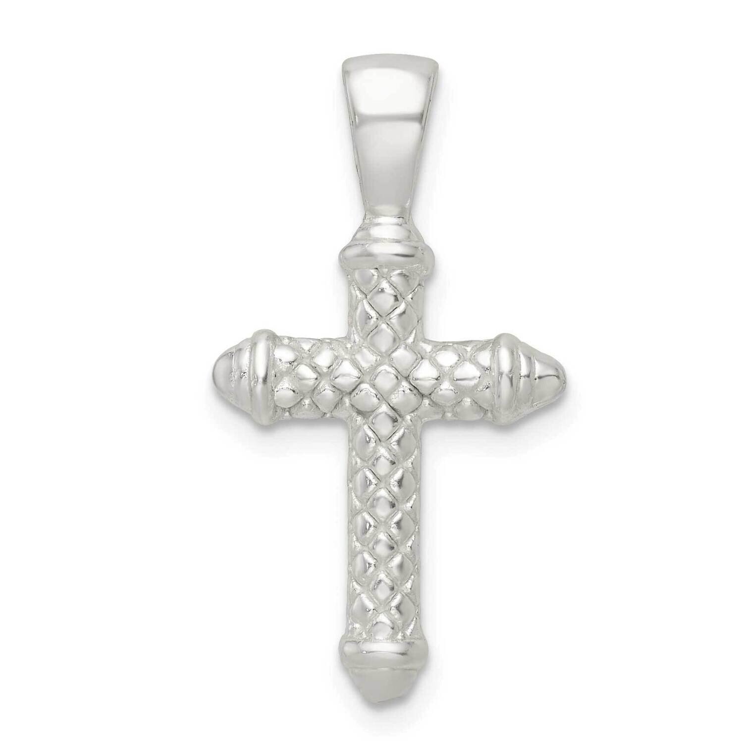 Cross Pendant Sterling Silver Polished QC11133, MPN: QC11133,