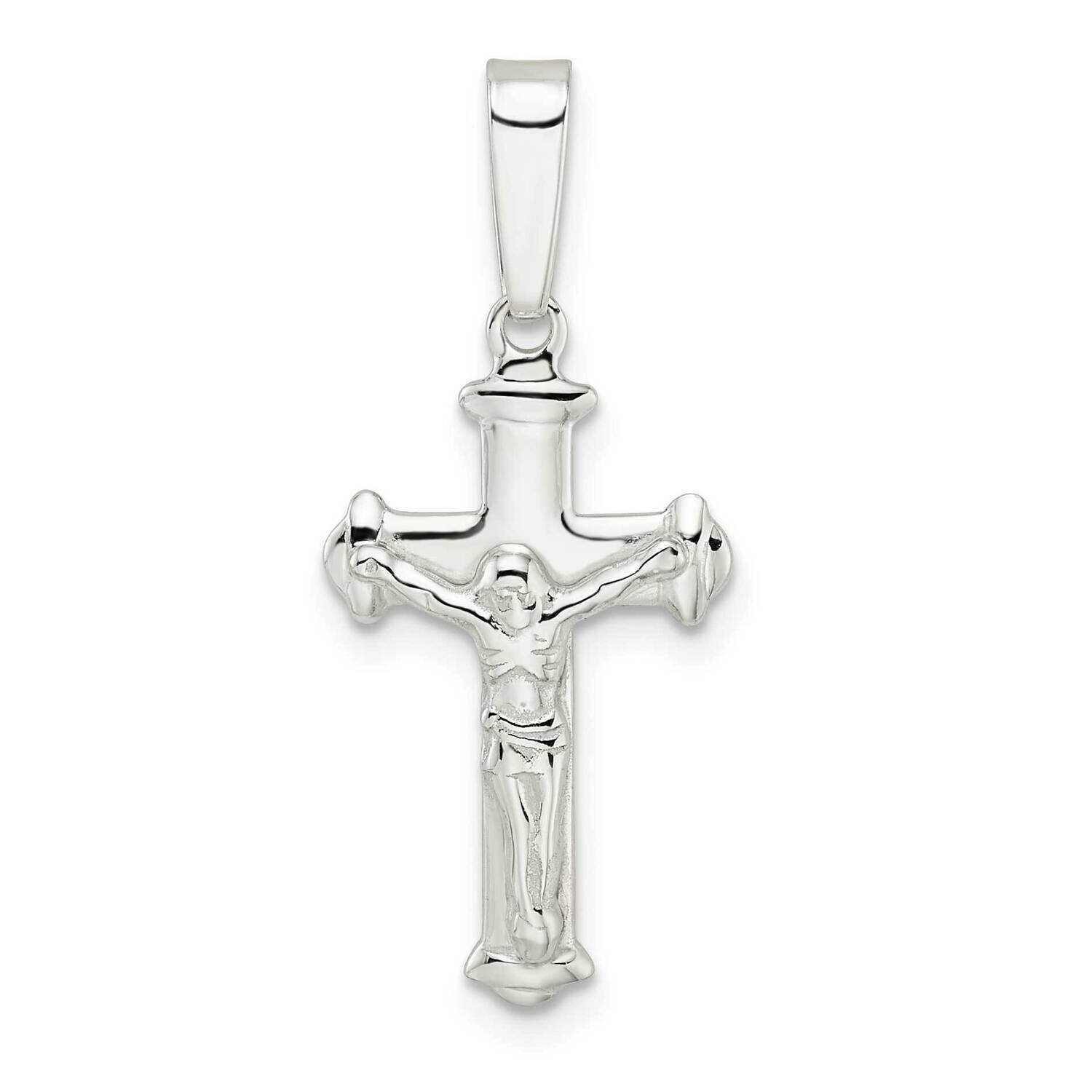 Crucifix Pendant Sterling Silver Polished QC11170, MPN: QC11170, 191101768316