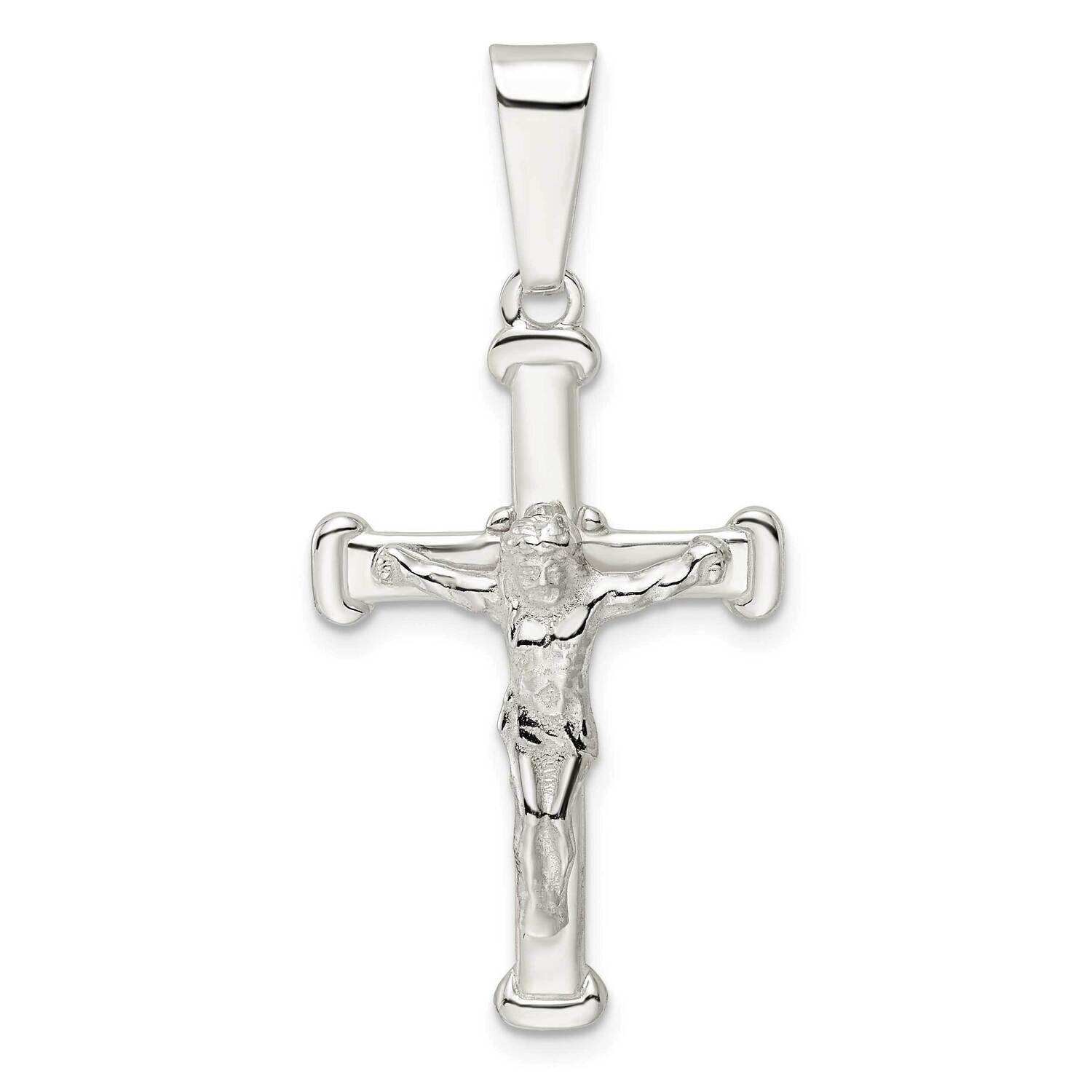 Crucifix Pendant Sterling Silver Polished QC11171, MPN: QC11171,