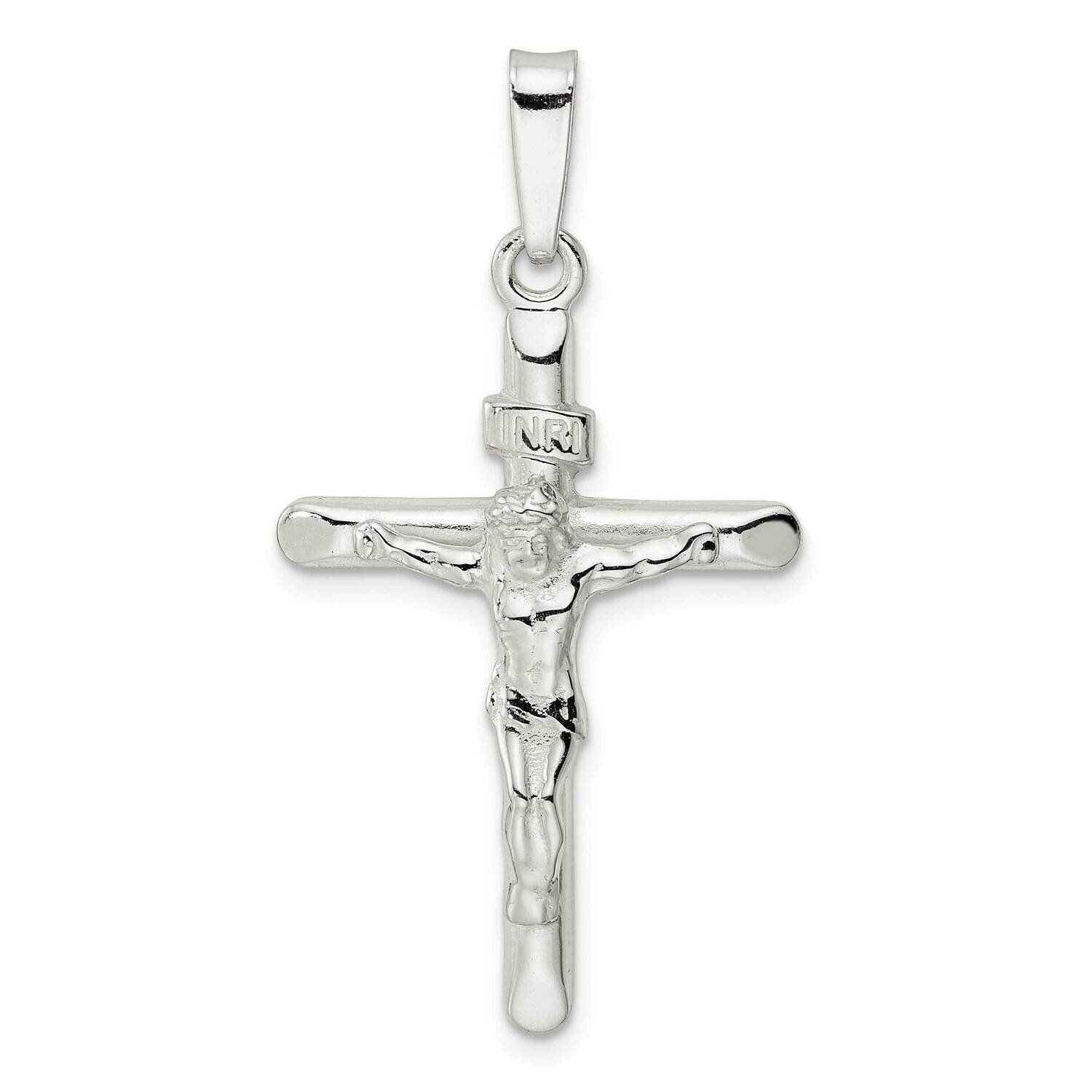 Crucifix Pendant Sterling Silver Polished QC11172, MPN: QC11172,