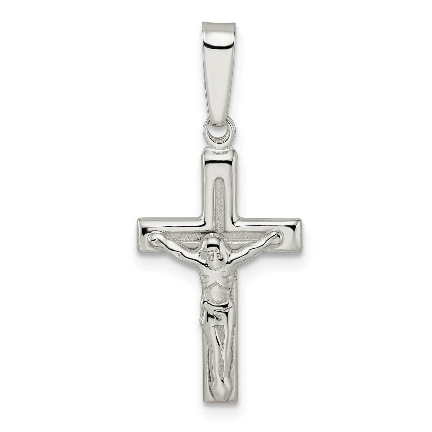 Crucifix Pendant Sterling Silver Polished QC11179, MPN: QC11179,