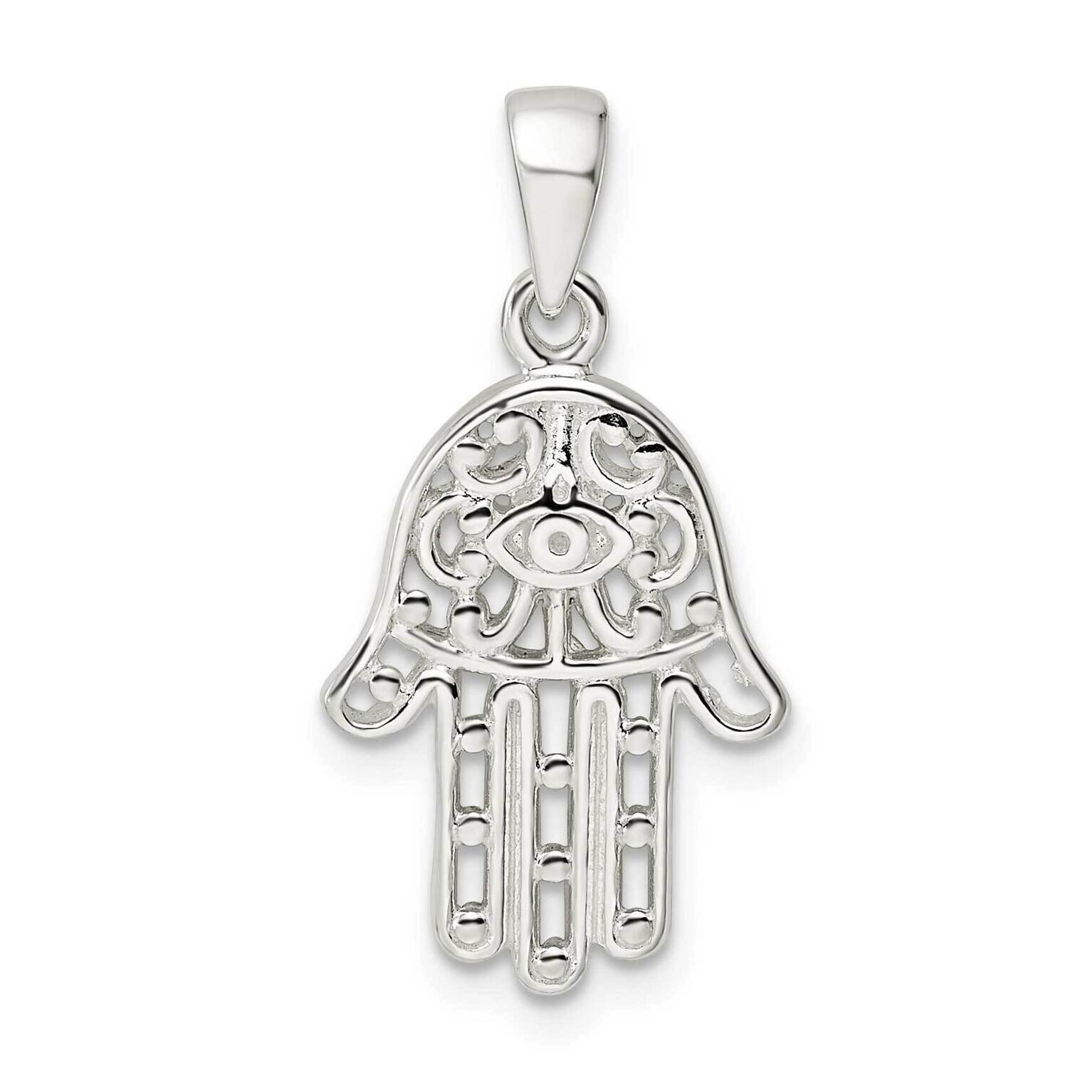 Chamseh Pendant Sterling Silver Polished QC11228, MPN: QC11228,