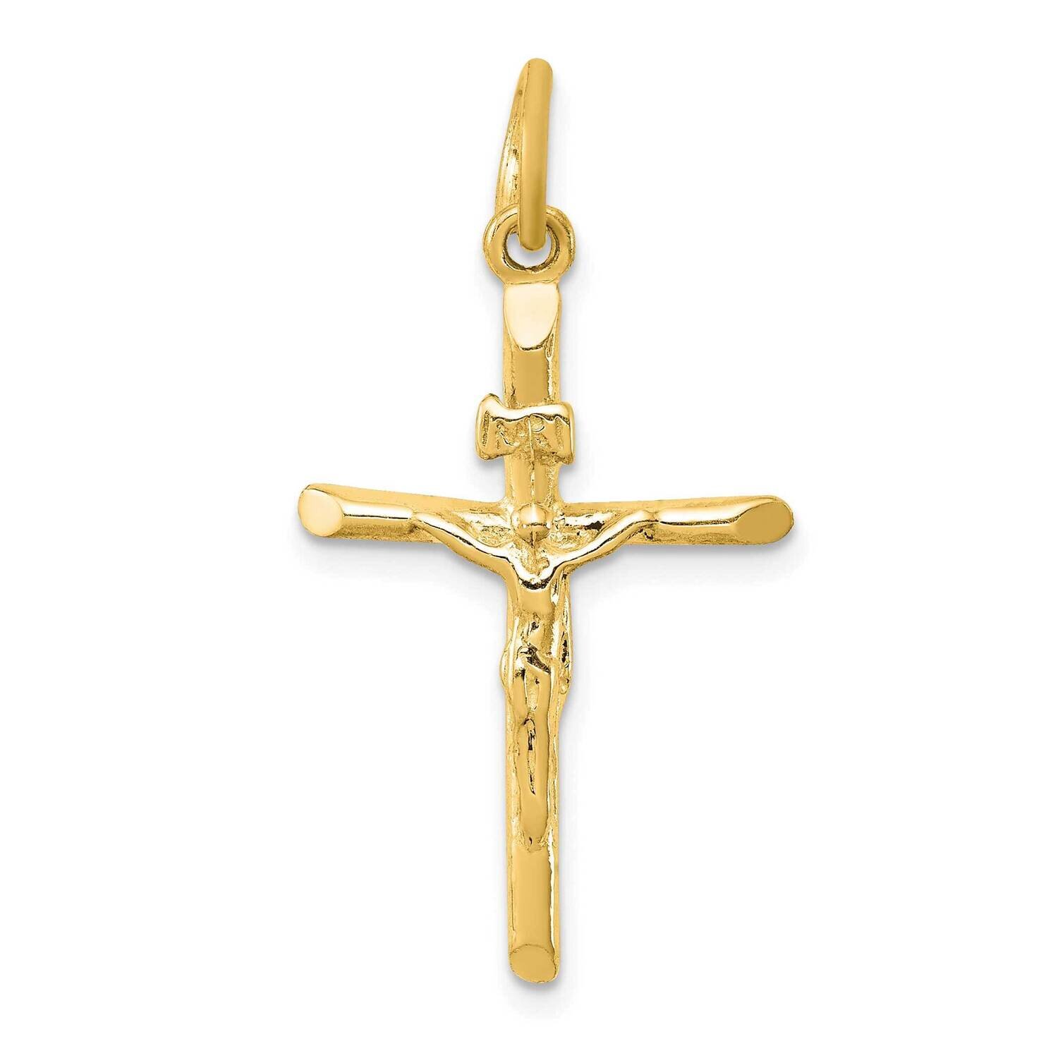 Inri Crucifix Pendant Sterling Silver Gold-Tone QC1276GP