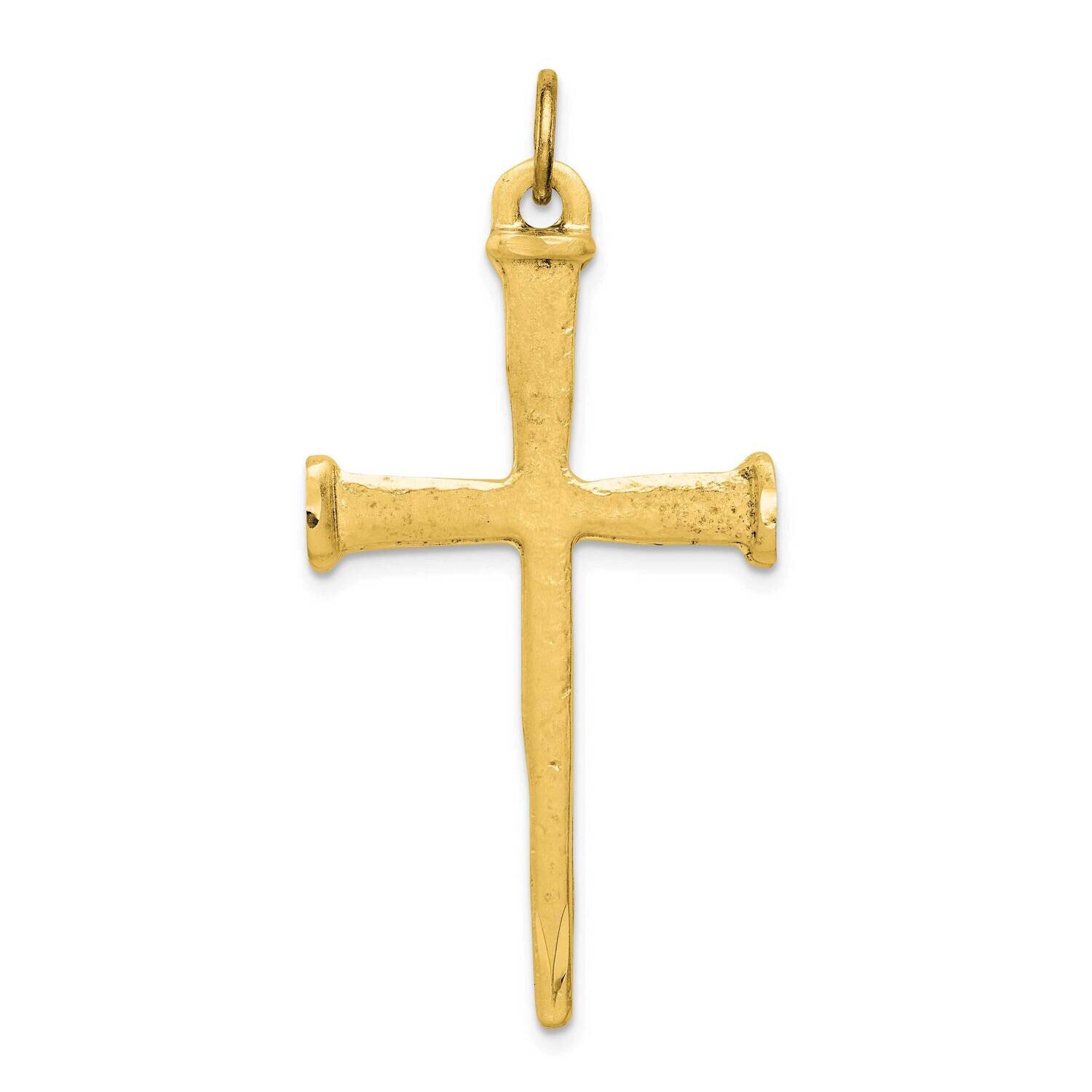 Nail Cross Pendant Sterling Silver Gold-Plated QC3266GP, MPN: QC3266GP,