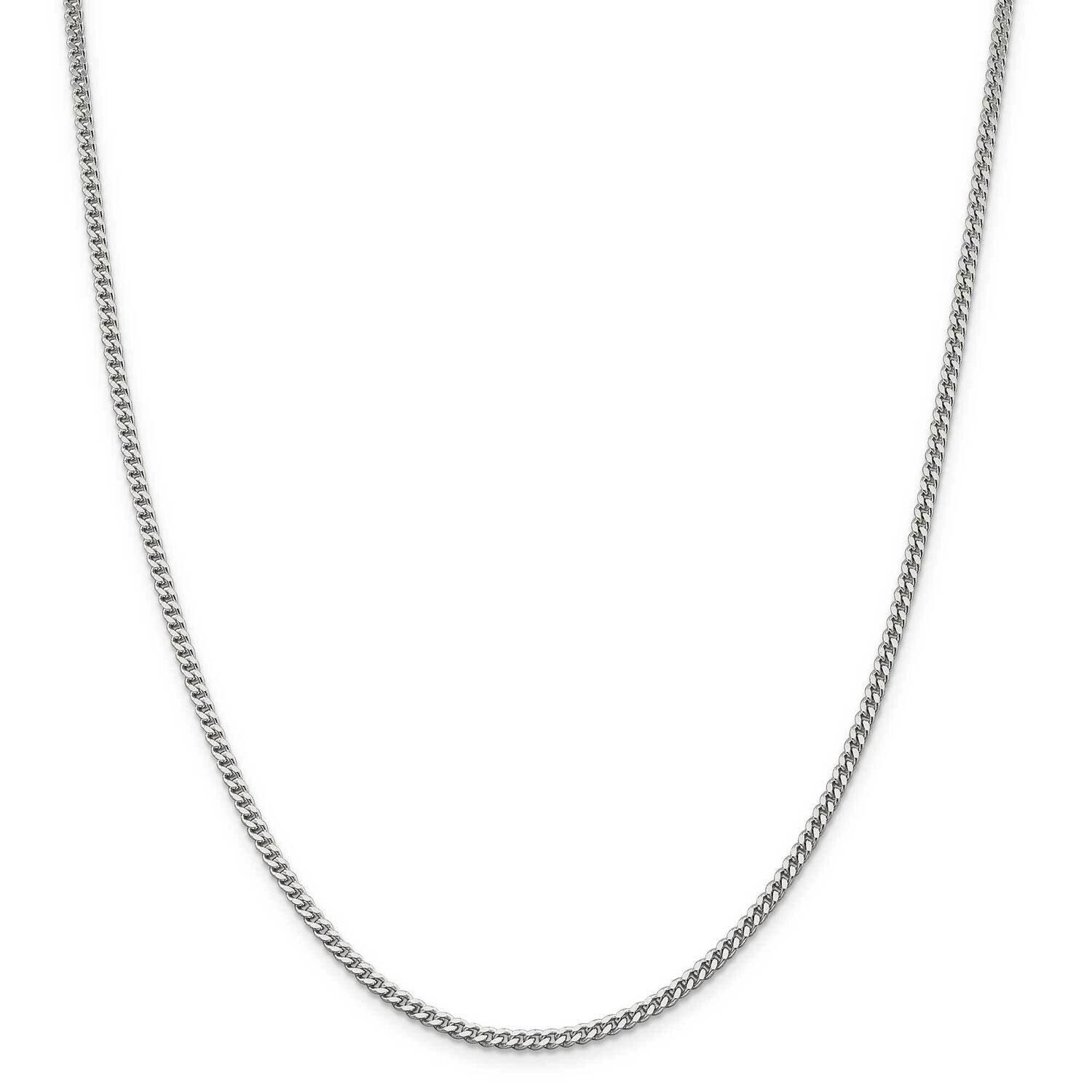 3mm Curb Chain 14 Inch Sterling Silver QCB080-14, MPN: QCB080-14, 191101784361