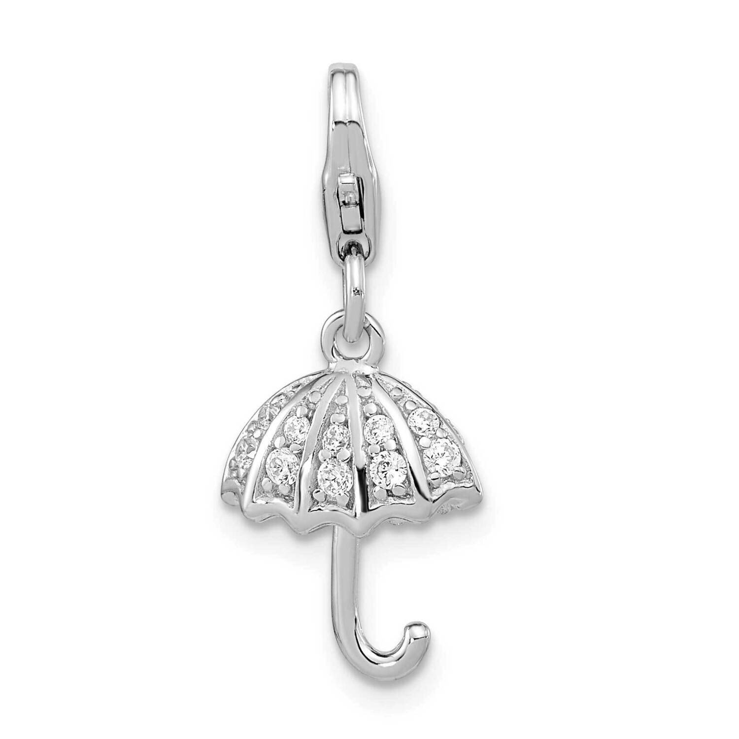 Crystal From Swarovski with Lobster Clasp Charm Sterling Silver Rhodium-Plated QCC1240