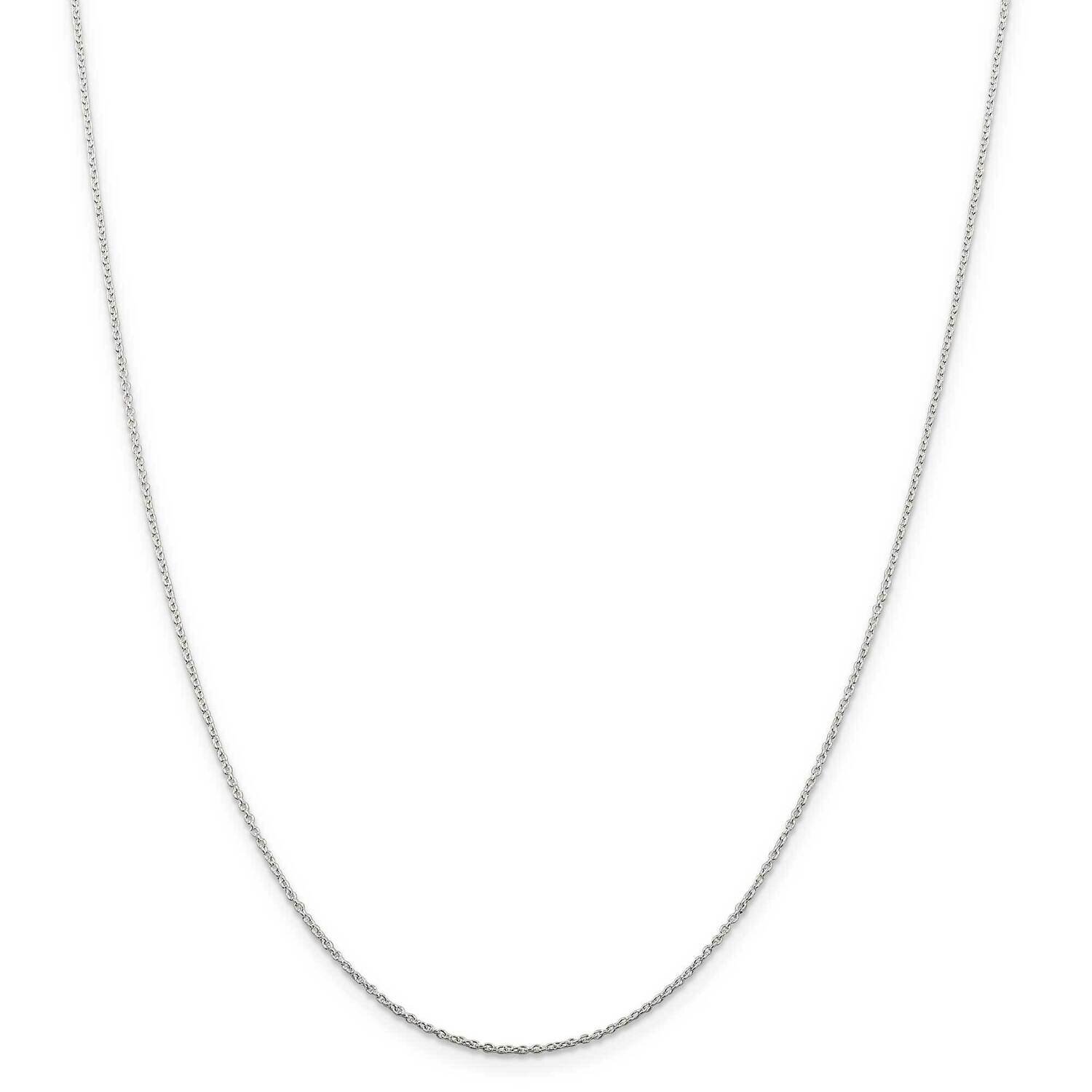 1mm Cable Chain 26 Inch Sterling Silver QCL030-26
