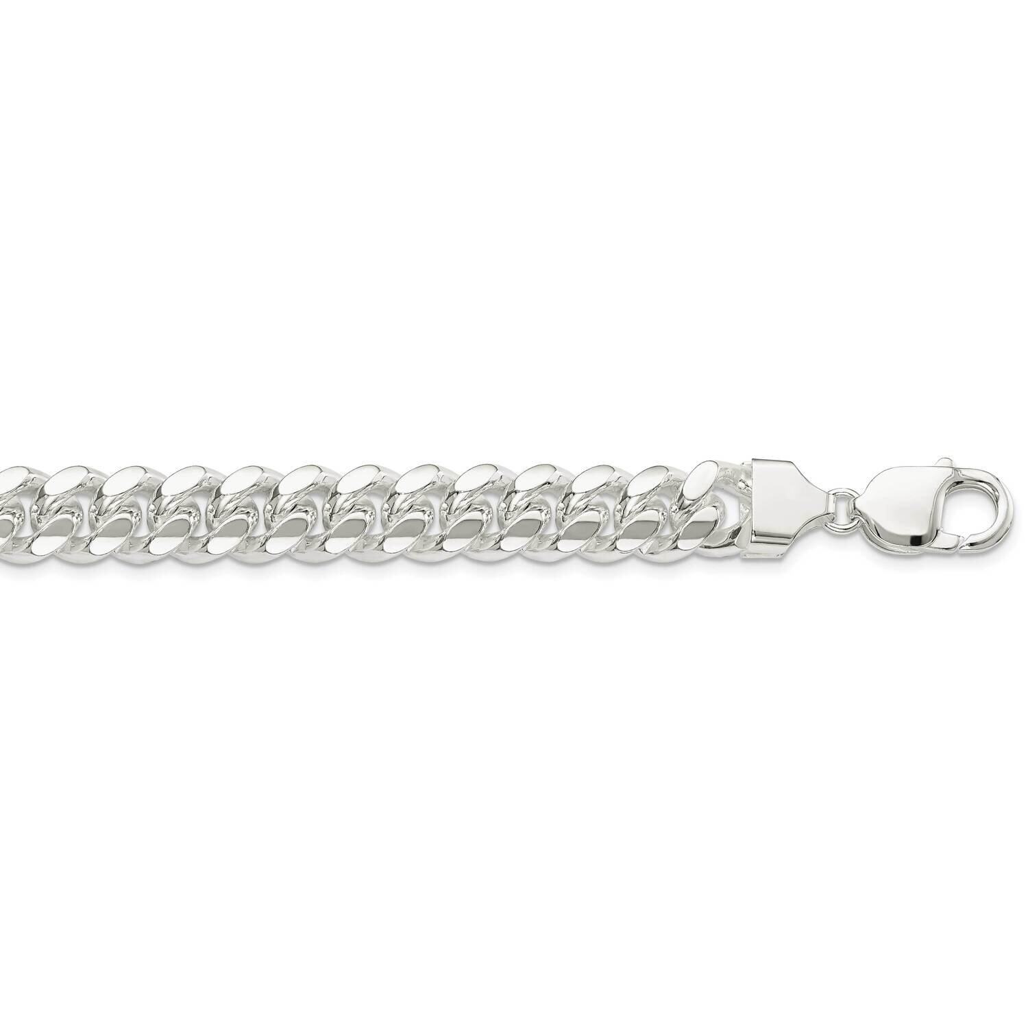 10.5mm Polished Domed Curb Chain 20 Inch Sterling Silver QDB300-20, MPN: QDB300-20,