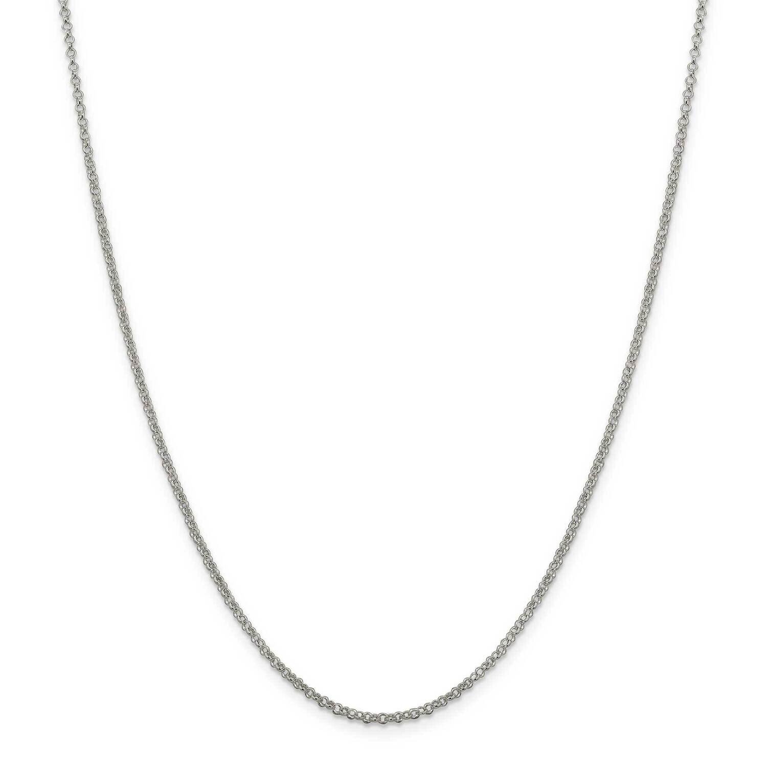 2mm Rolo Chain 22 Inch Sterling Silver QFC104-22