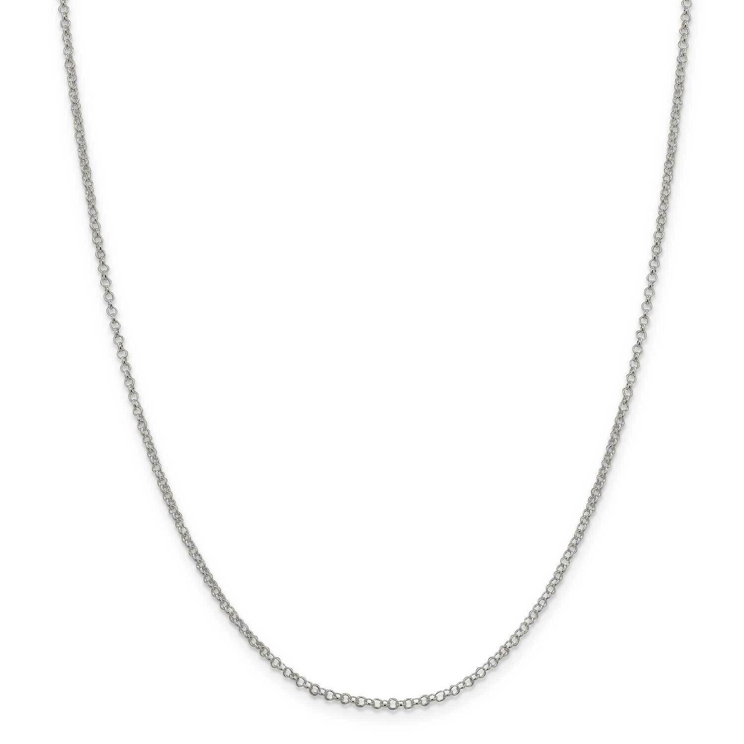 2mm Rolo Chain 22 Inch Sterling Silver QFC1-22