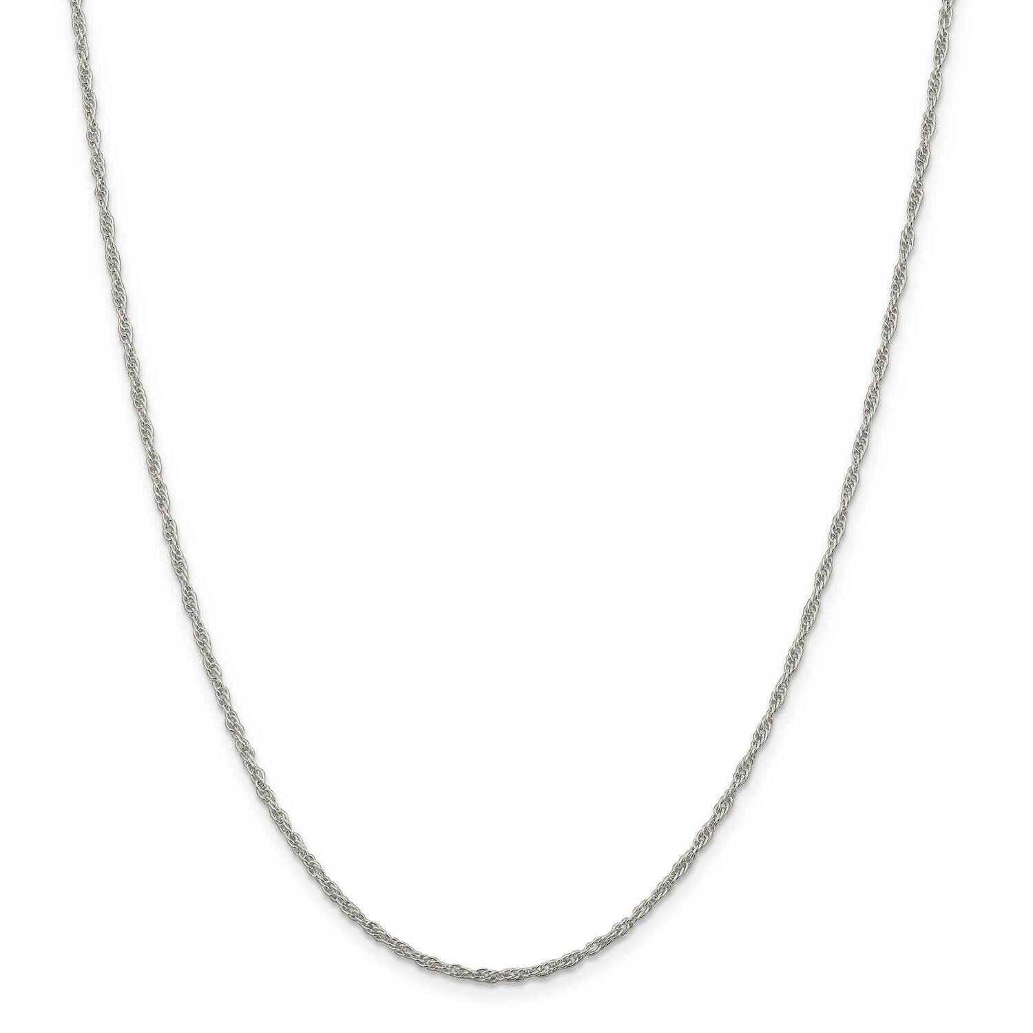 1.95mm Loose Rope Chain 30 Inch Sterling Silver QFC46-30, MPN: QFC46-30,