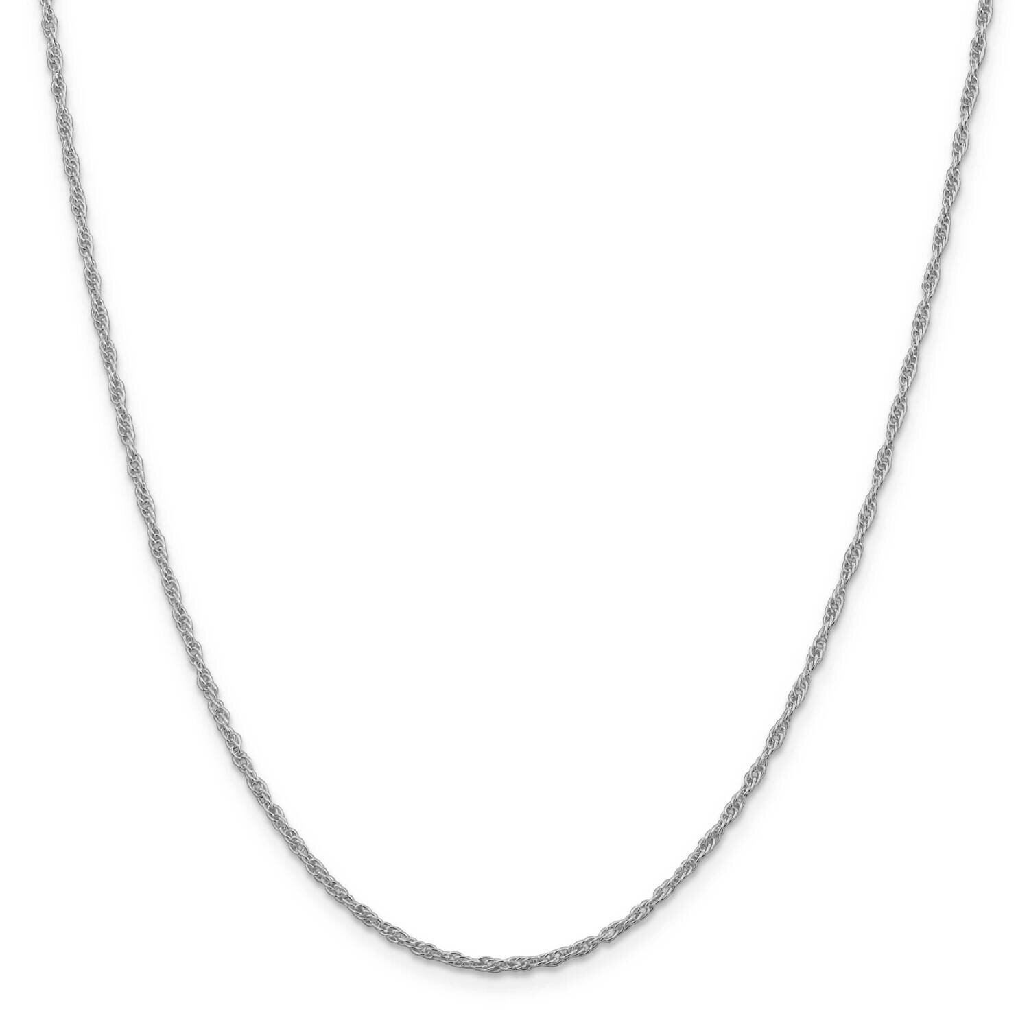 2mm Loose Rope Chain 22 Inch Sterling Silver Rhodium-Plated QFC46R-22, MPN: QFC46R-22,