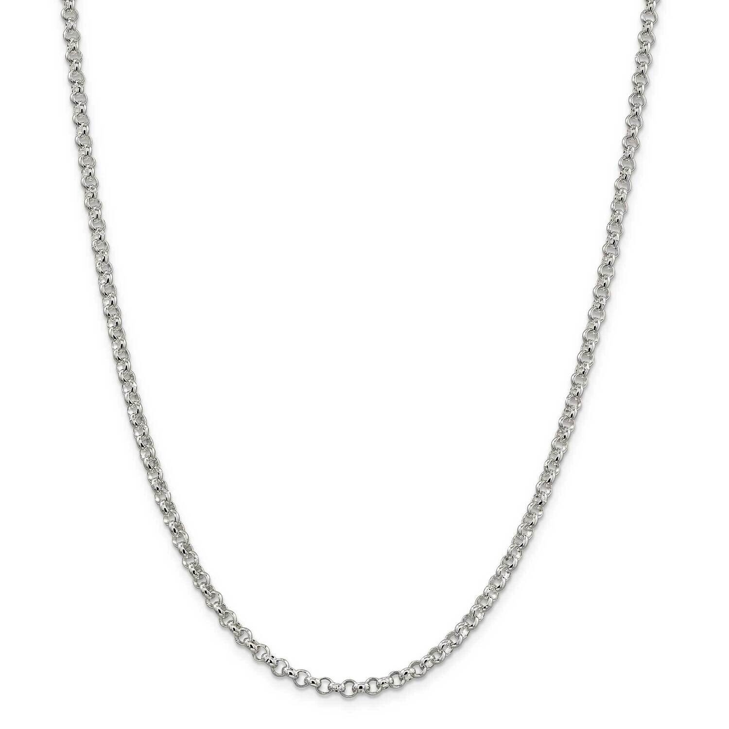 4mm Rolo Chain 22 Inch Sterling Silver QFC5-22, MPN: QFC5-22,