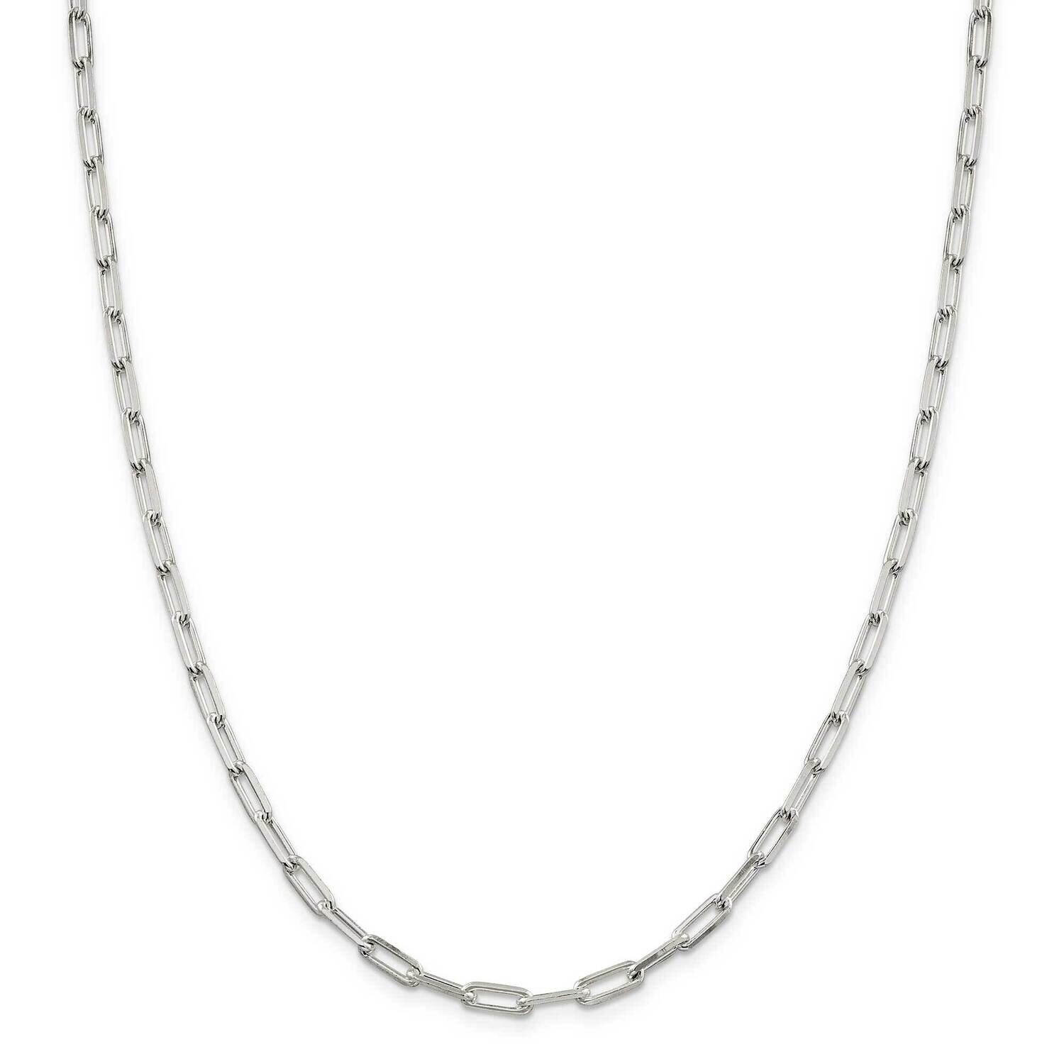 4.25mm Elongated Open Link Chain 22 Inch Sterling Silver QFC54-22, MPN: QFC54-22,